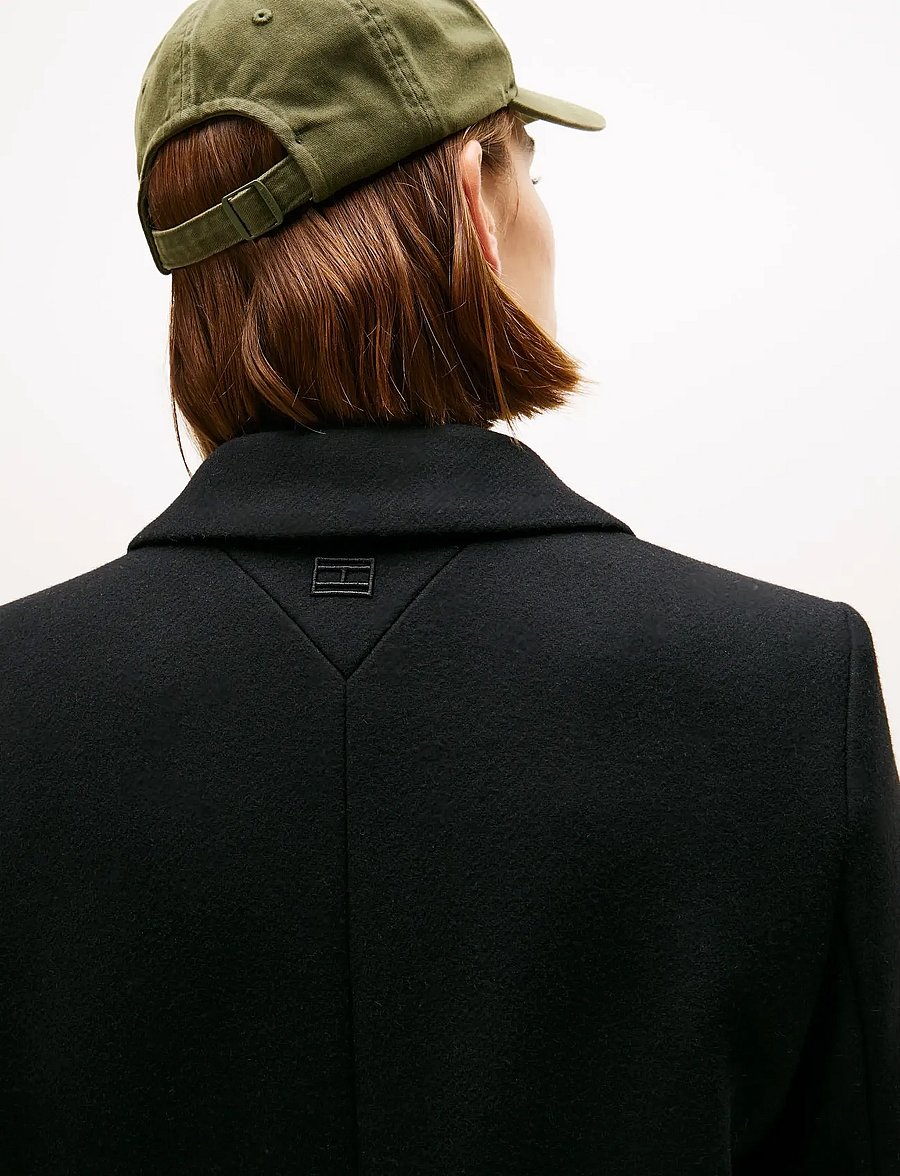 Tommy Hilfiger - CLASSIC SB WOOL REG MAXI COAT - talvejoped - black - 2