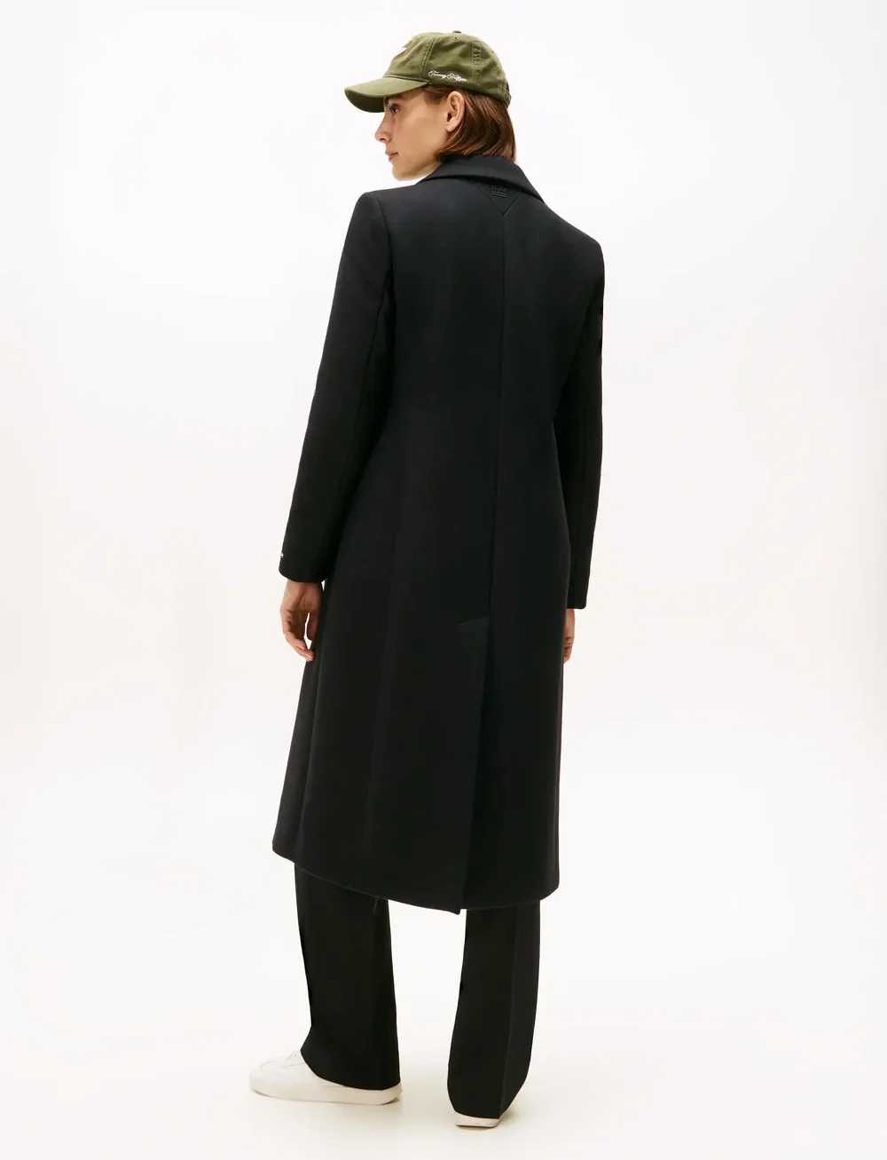 Tommy Hilfiger - CLASSIC SB WOOL REG MAXI COAT - ullkåper - black - 4