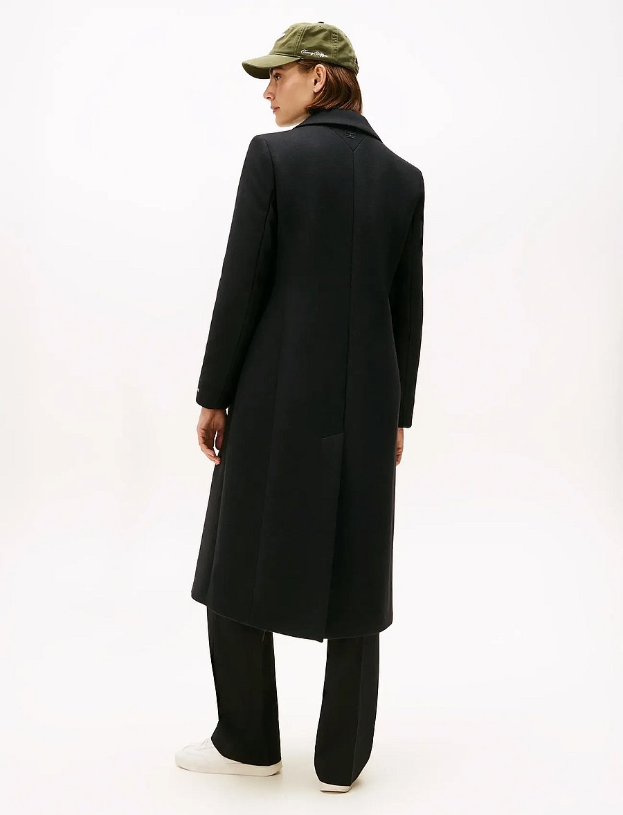 Tommy Hilfiger - CLASSIC SB WOOL REG MAXI COAT - talvejoped - black - 4
