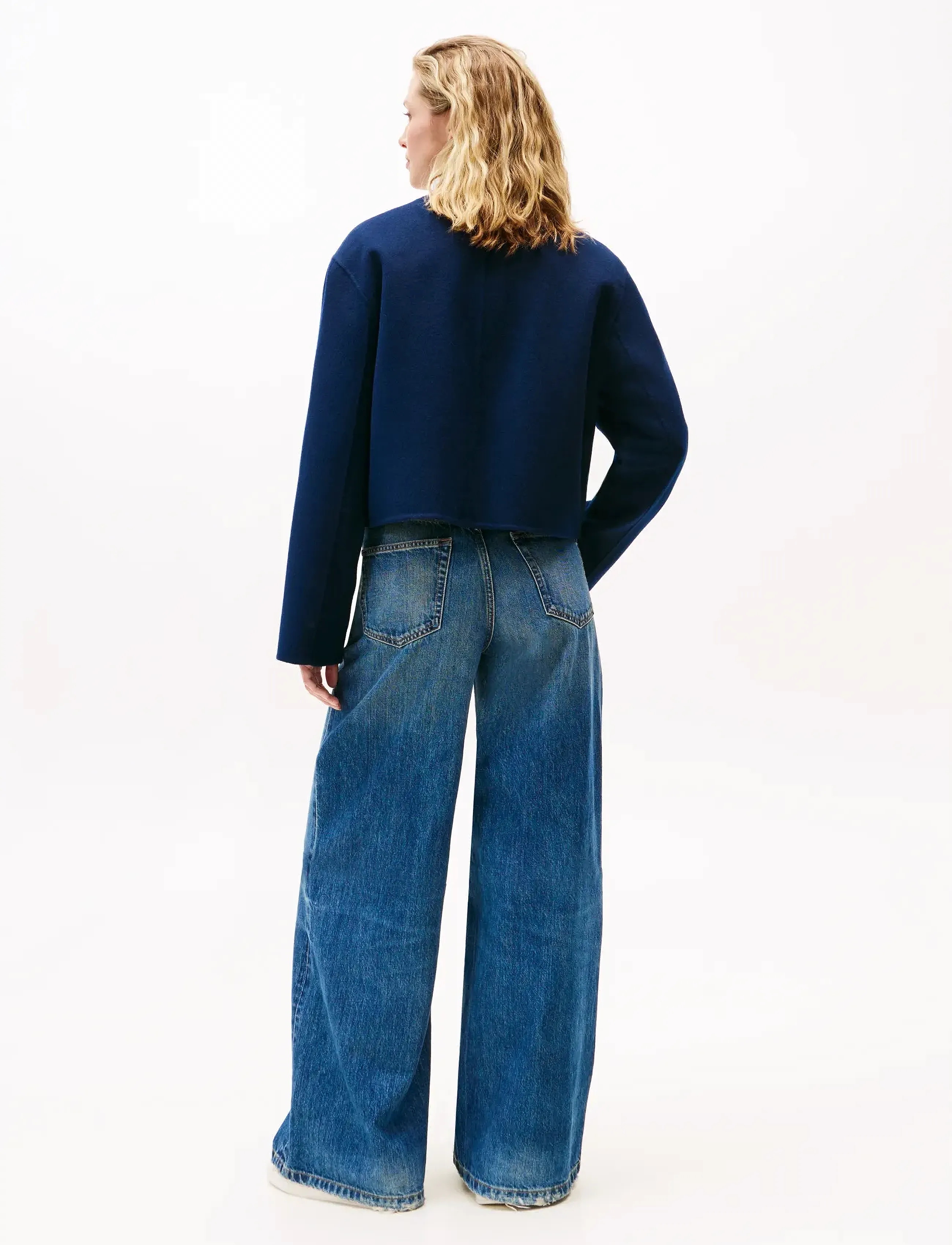 Tommy Hilfiger - DF WOOL BLEND REG LADY JACKET - festmode zu outlet-preisen - dark night navy - 3