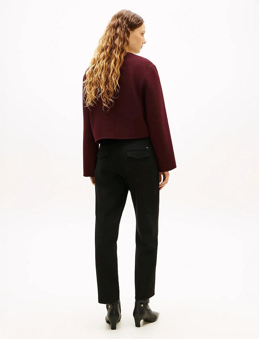 Tommy Hilfiger - DF WOOL BLEND REG LADY JACKET - buklee-jakid - deep burgundy - 3