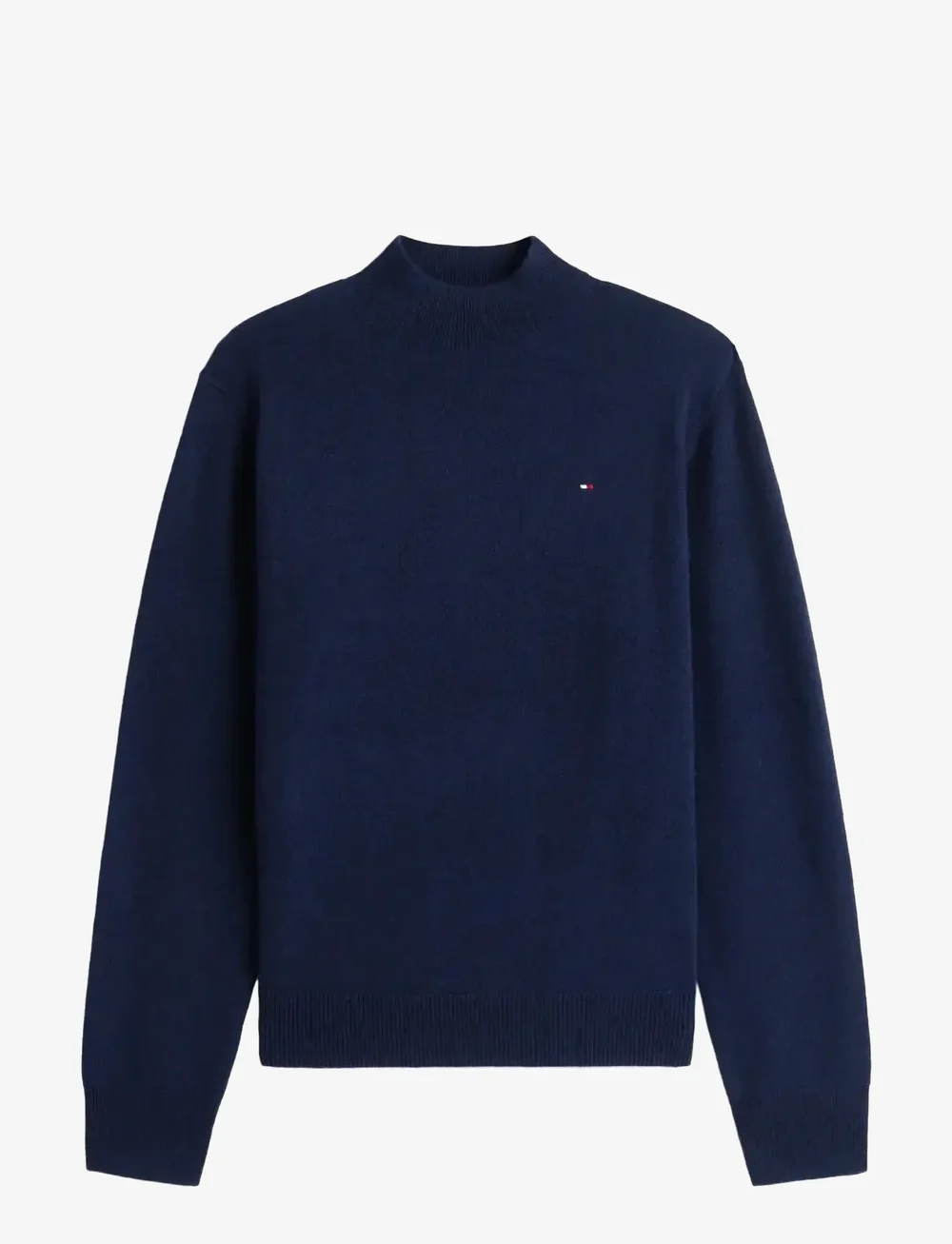 Tommy Hilfiger - WOOL CASH MOCK-NK LS SWT - stickade tröjor - dark night navy - 1