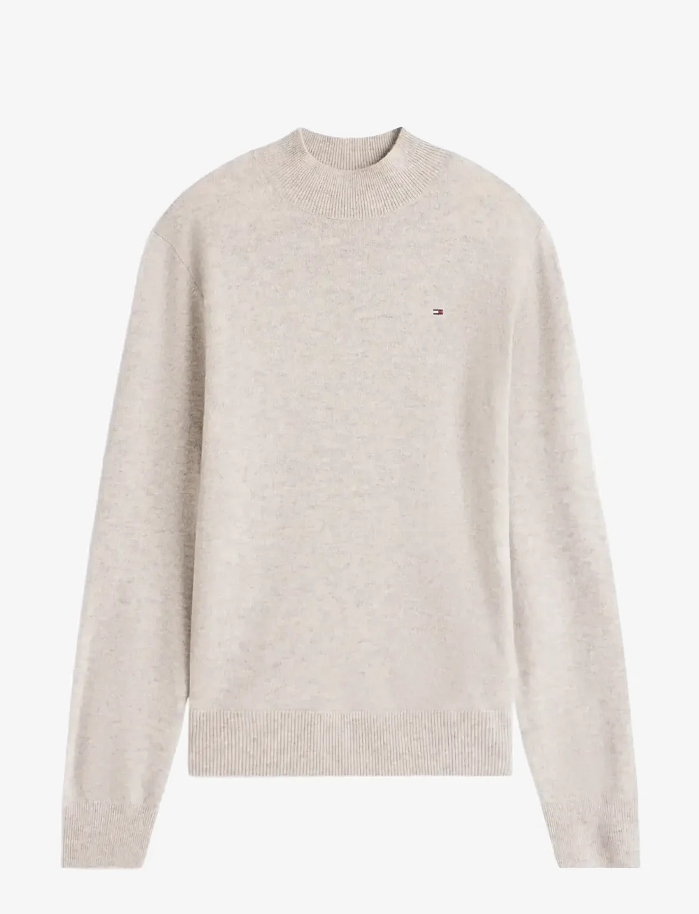 Tommy Hilfiger - WOOL CASH MOCK-NK LS SWT - cashmere - light grey heather - 1
