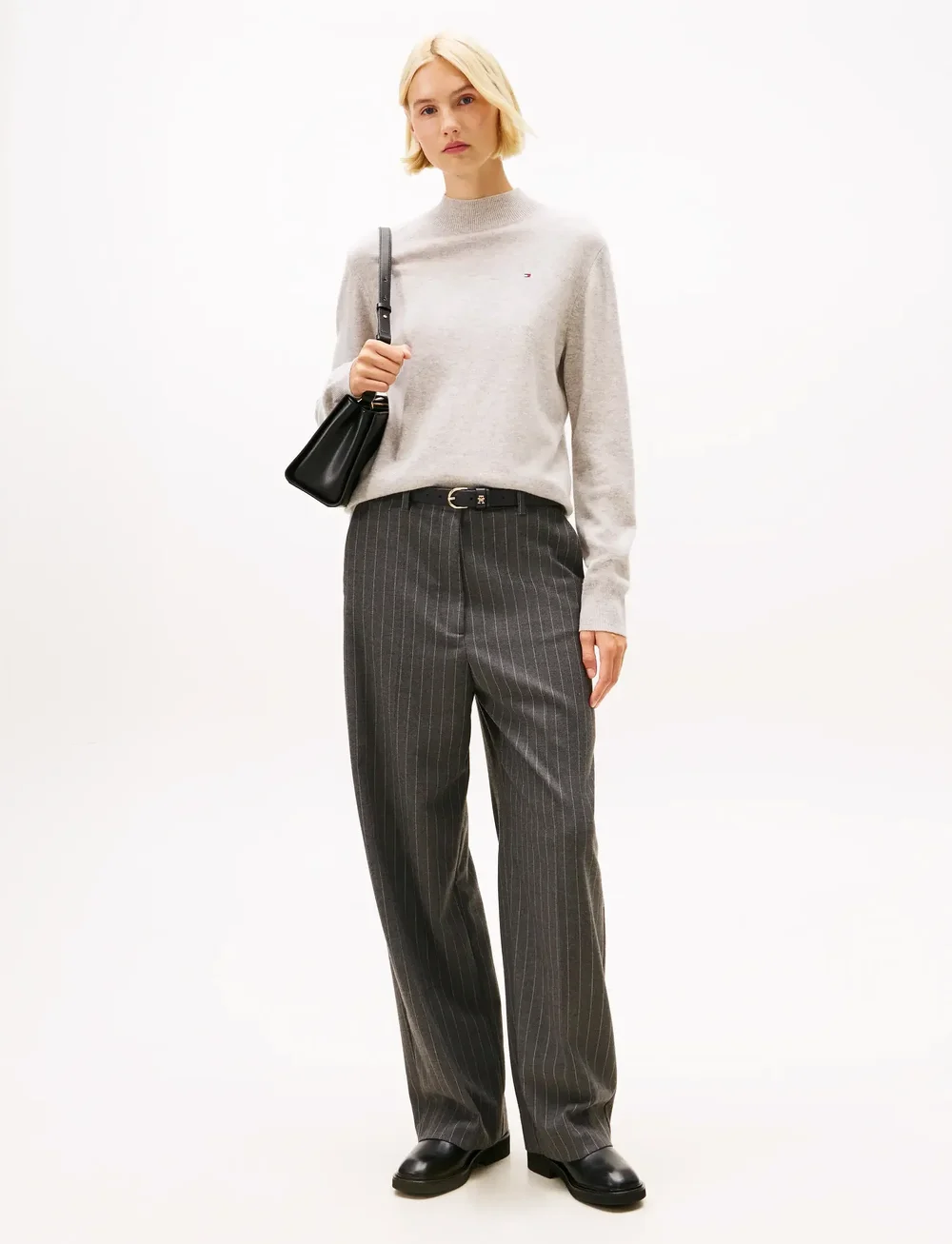 Tommy Hilfiger - WOOL CASH MOCK-NK LS SWT - cashmere - light grey heather - 2