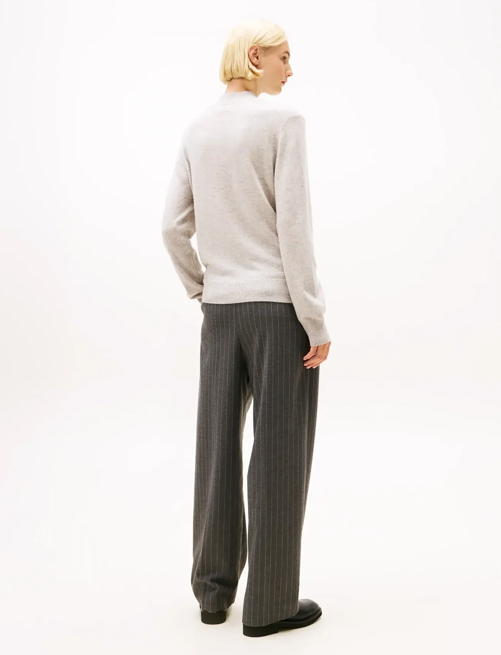 Tommy Hilfiger - WOOL CASH MOCK-NK LS SWT - cashmere - light grey heather - 3