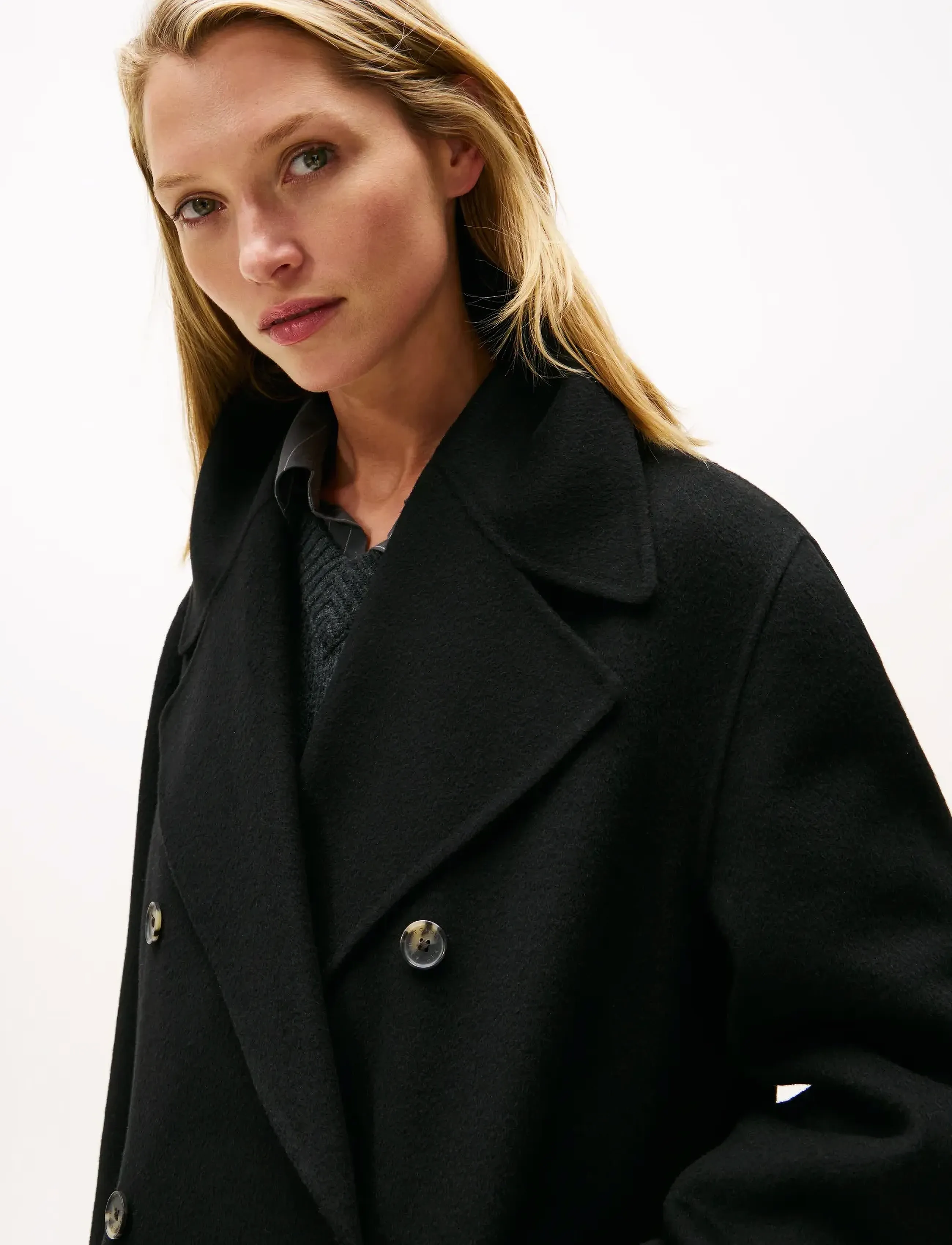 Df Wool Blend Reg Peacoat 2