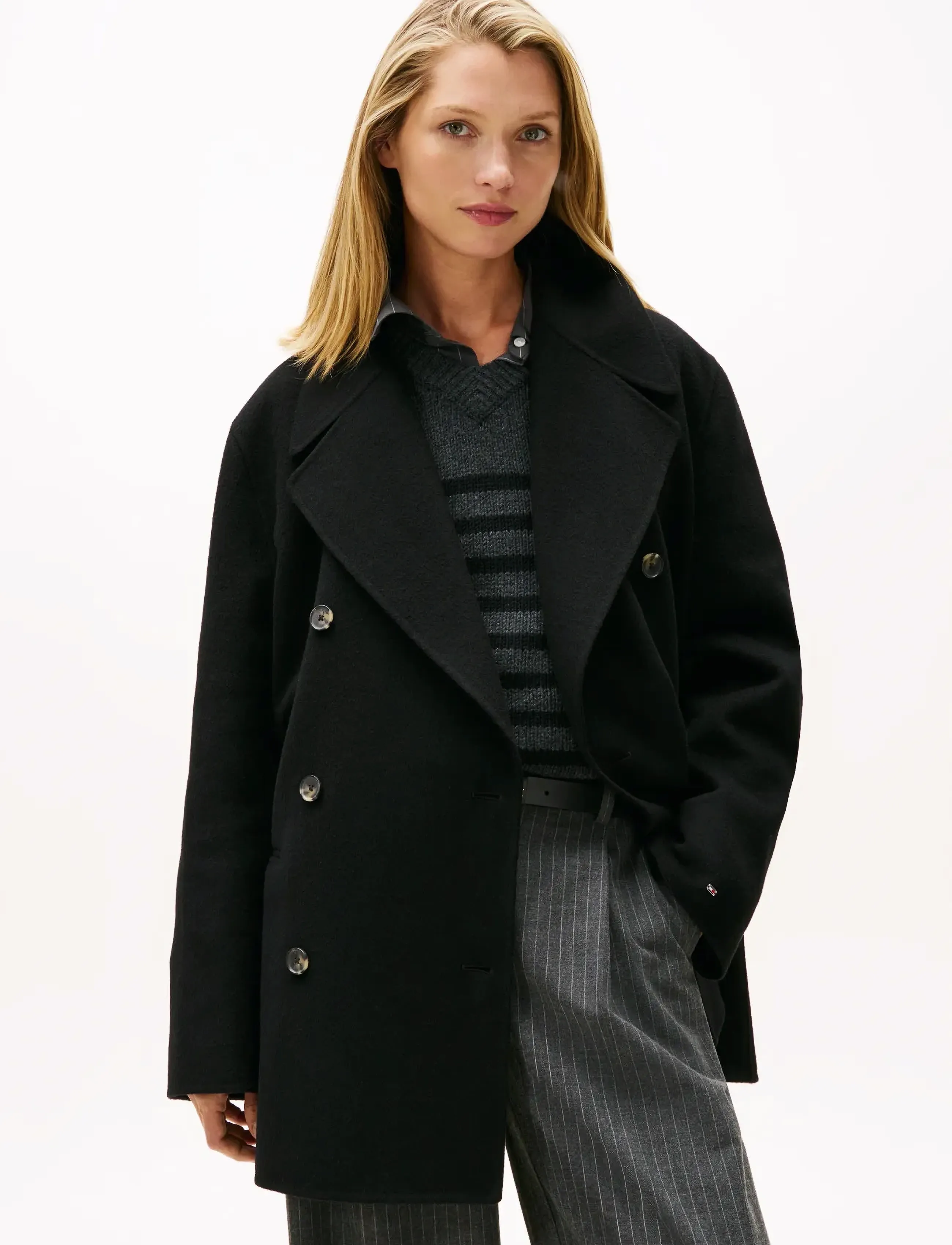 Df Wool Blend Reg Peacoat 3