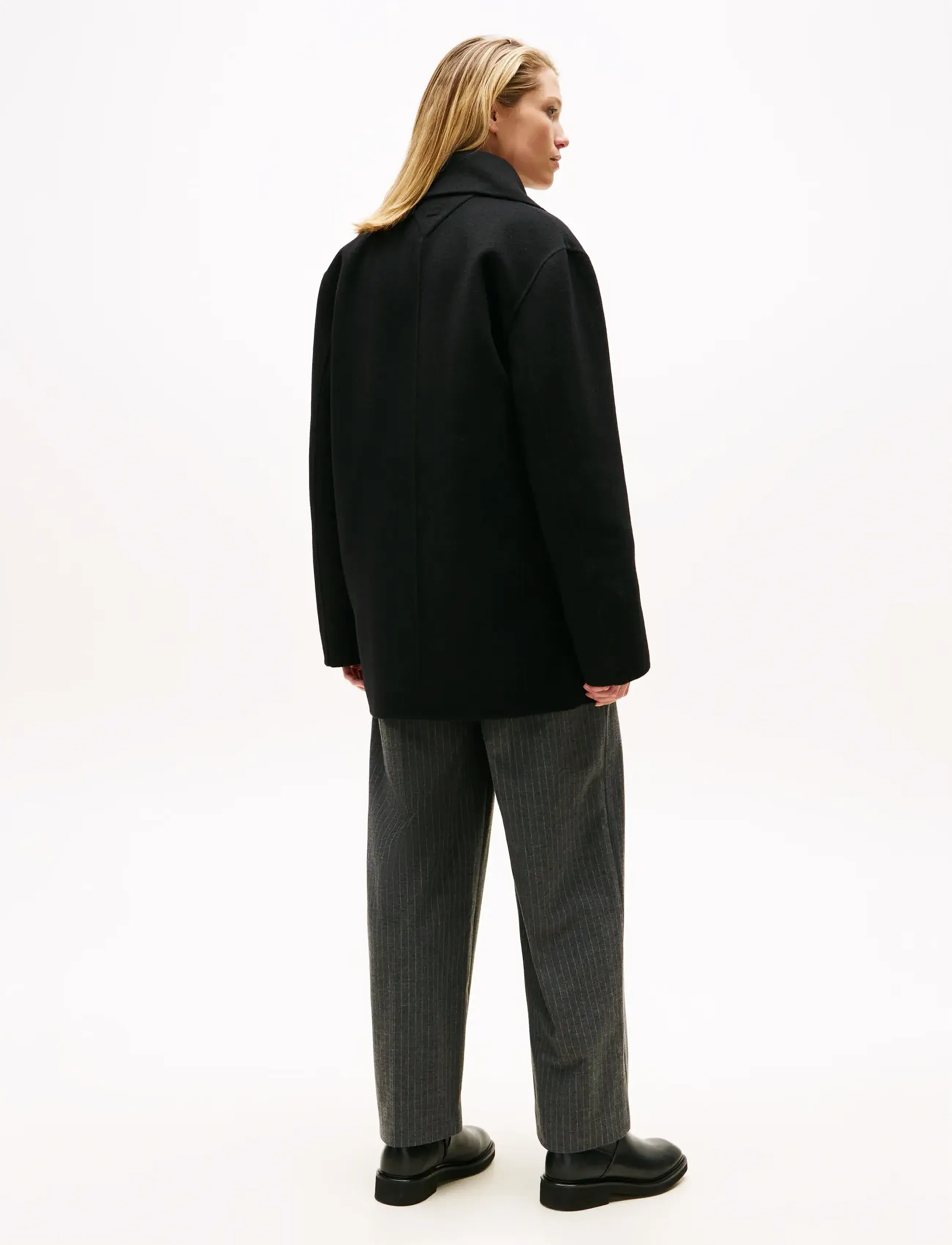 Df Wool Blend Reg Peacoat 4