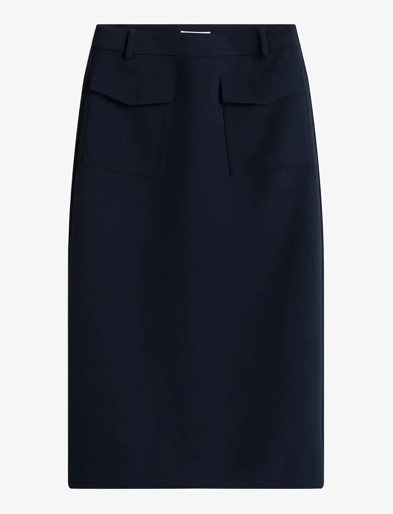 Tommy Hilfiger - PUNTO TAILORED MIDI SKIRT - midi-röcke - dark night navy - 1