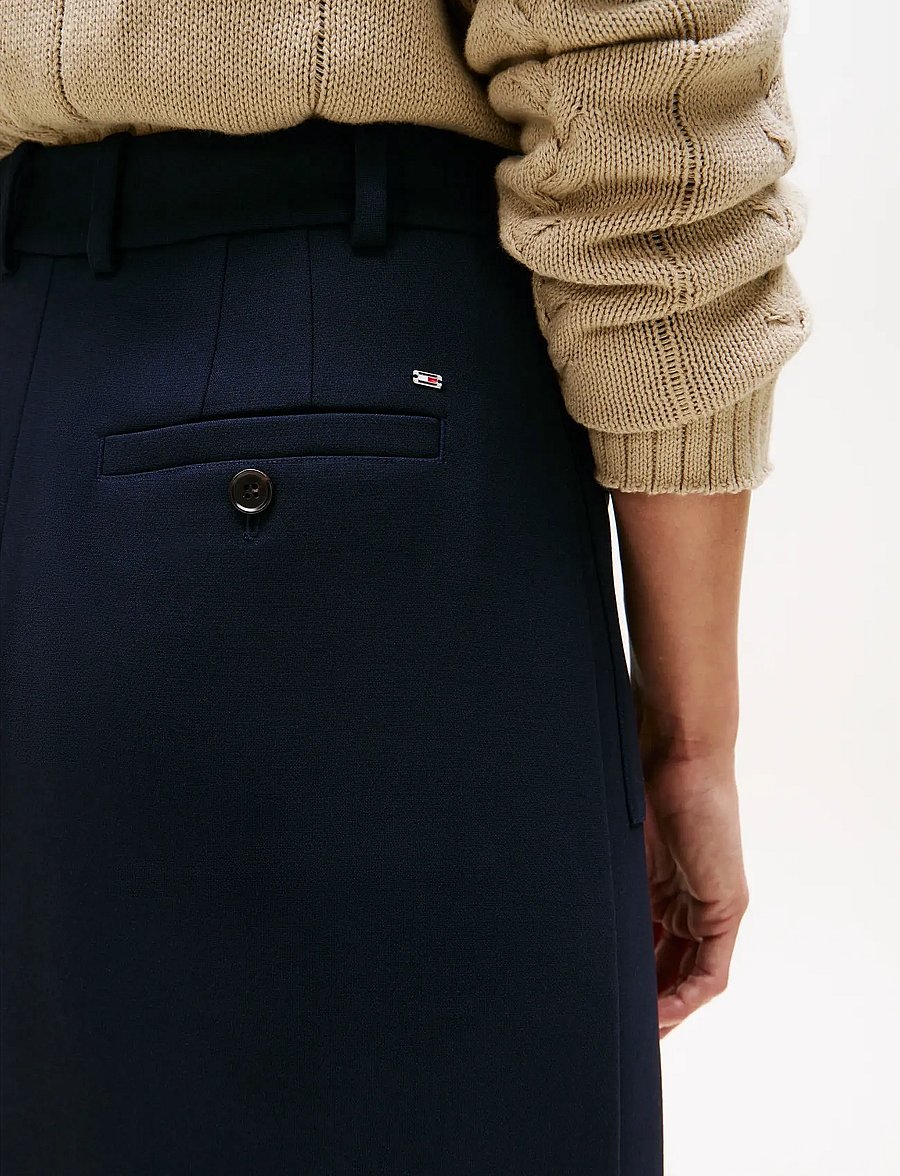 Tommy Hilfiger - PUNTO TAILORED MIDI SKIRT - midi nederdele - dark night navy - 3