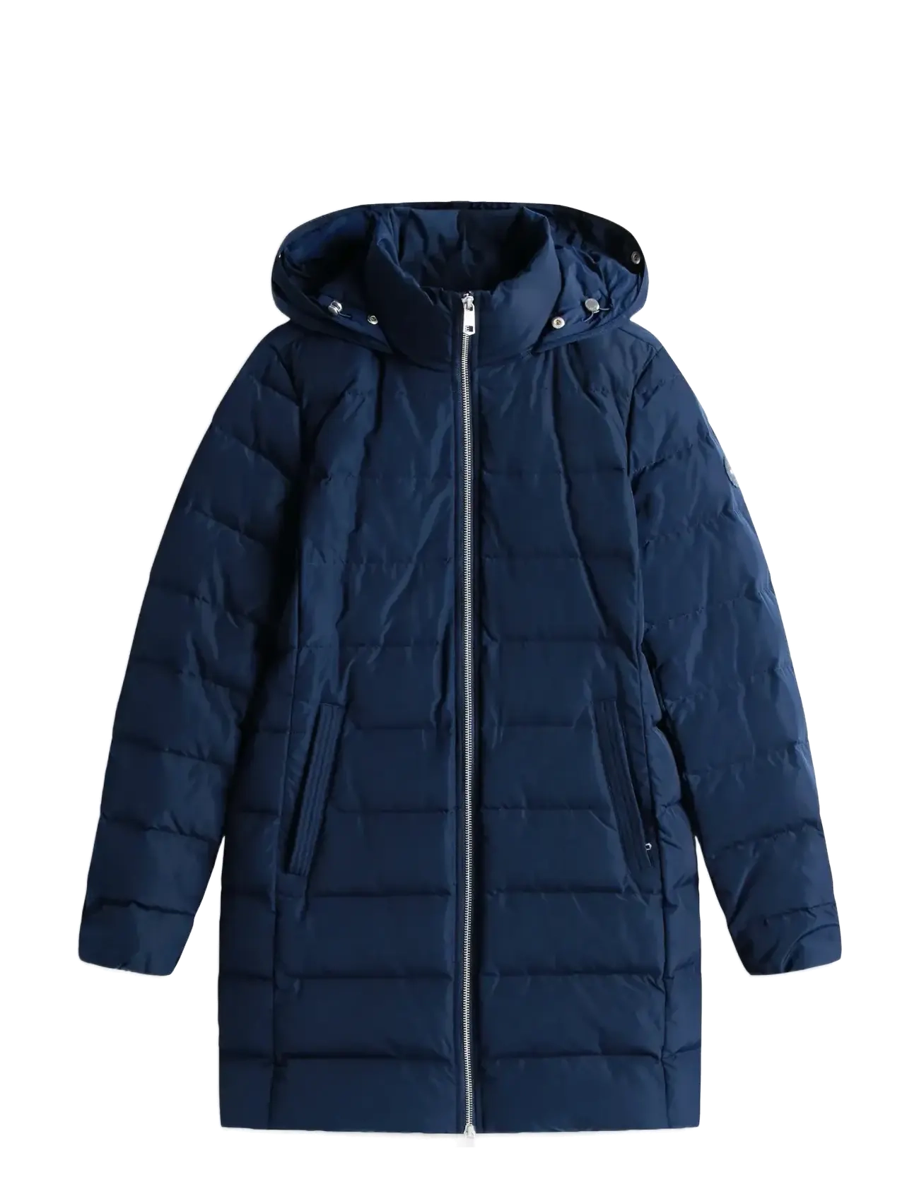 Tommy Hilfiger MW DOWN SLIM COAT WITH FUR - Kleidung - DARK NIGHT NAVY / navy