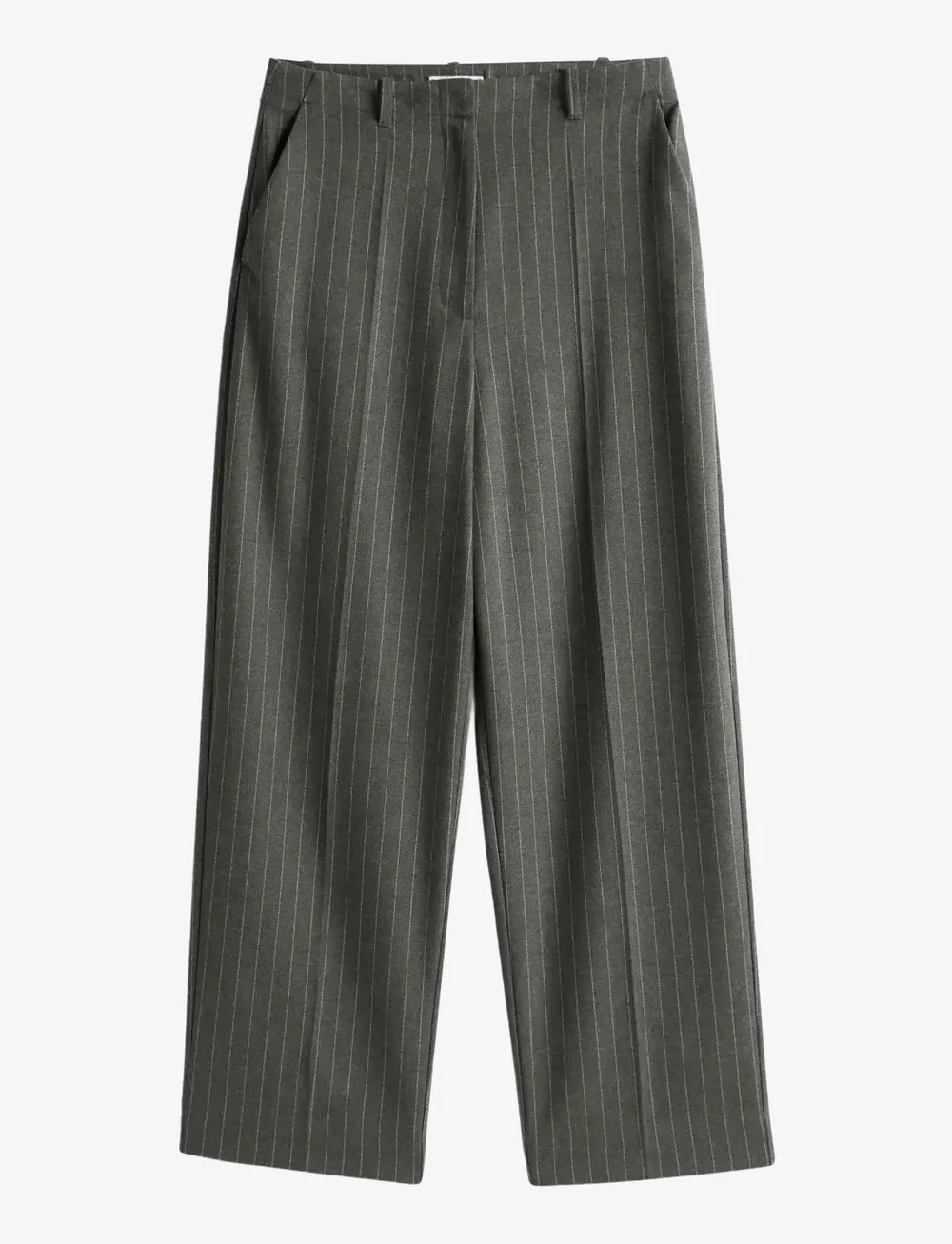 Tommy Hilfiger - PINSTRIPE LOOSE STRAIGHT PANT - habitbukser - mid grey heather pinstripe - 1