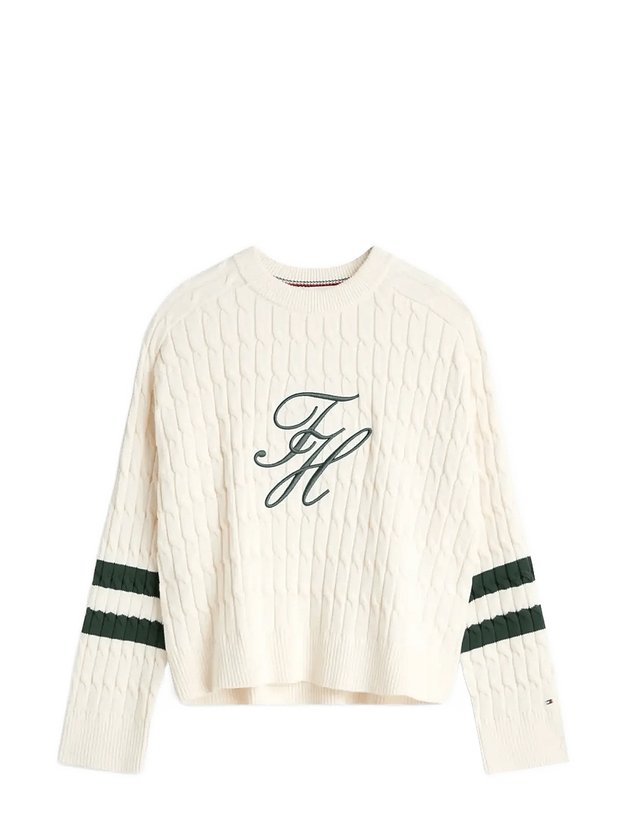 Tommy Hilfiger - TEXTURED GRAPHIC C-NK LS SWT - pullover - calico - 1