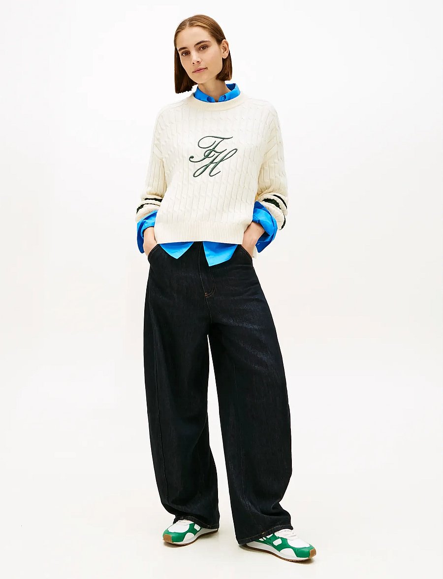 Tommy Hilfiger - TEXTURED GRAPHIC C-NK LS SWT - pullover - calico - 2