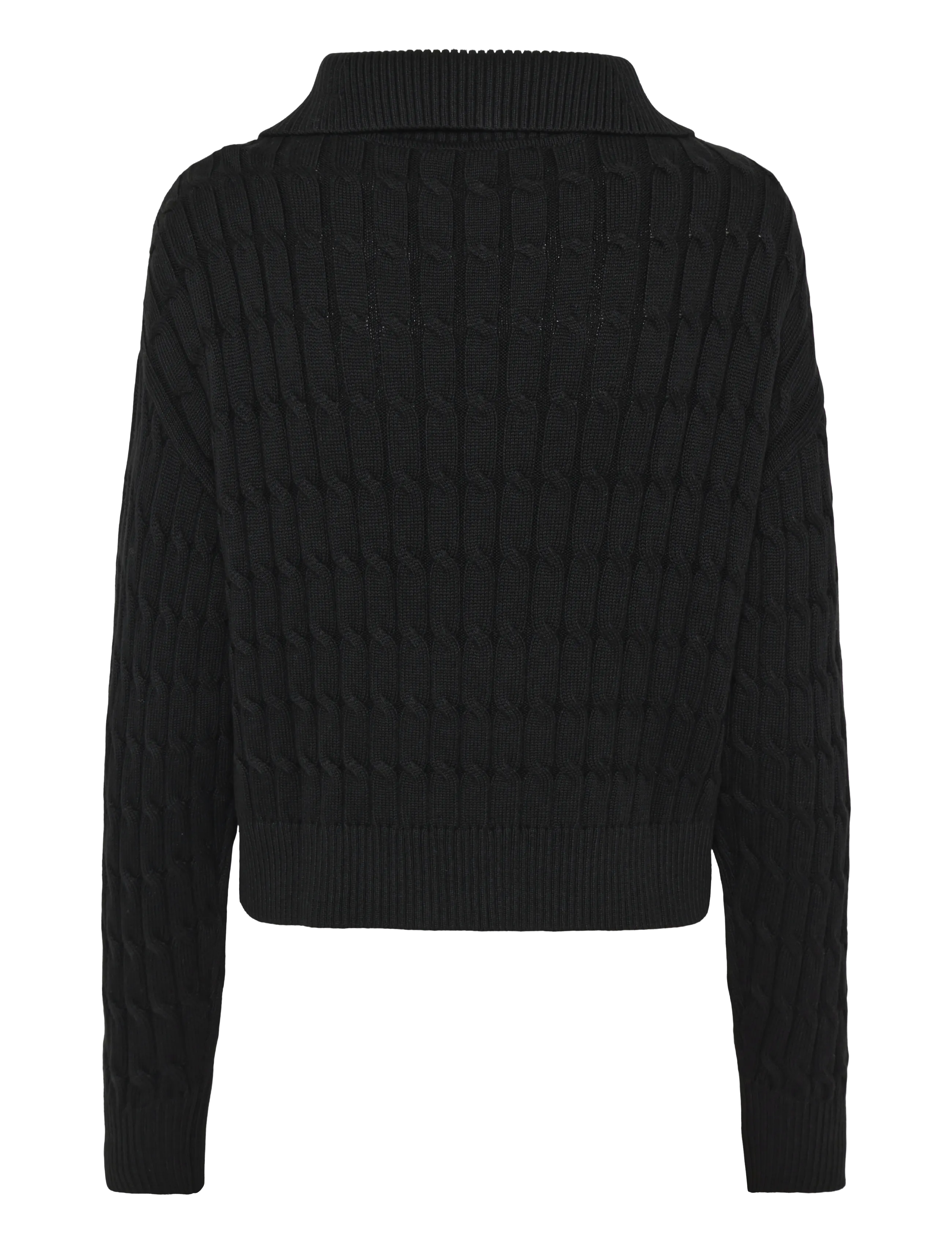 Tommy Hilfiger - CO CABLE MID GG 1/2 ZIP LS SWT - pullover - black - 1