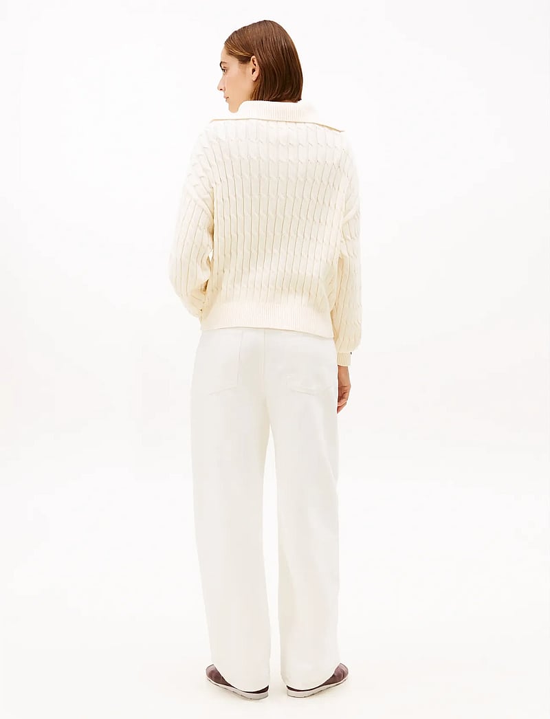 Tommy Hilfiger - CO CABLE MID GG 1/2 ZIP LS SWT - megztiniai - calico - 3