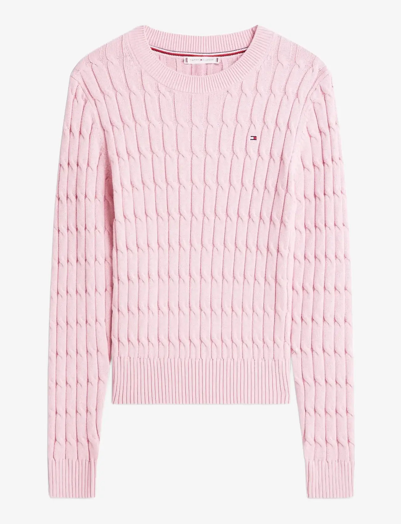 Tommy Hilfiger - CO CABLE MID GG C-NK LS SWT - striktrøjer - bonita pink - 1