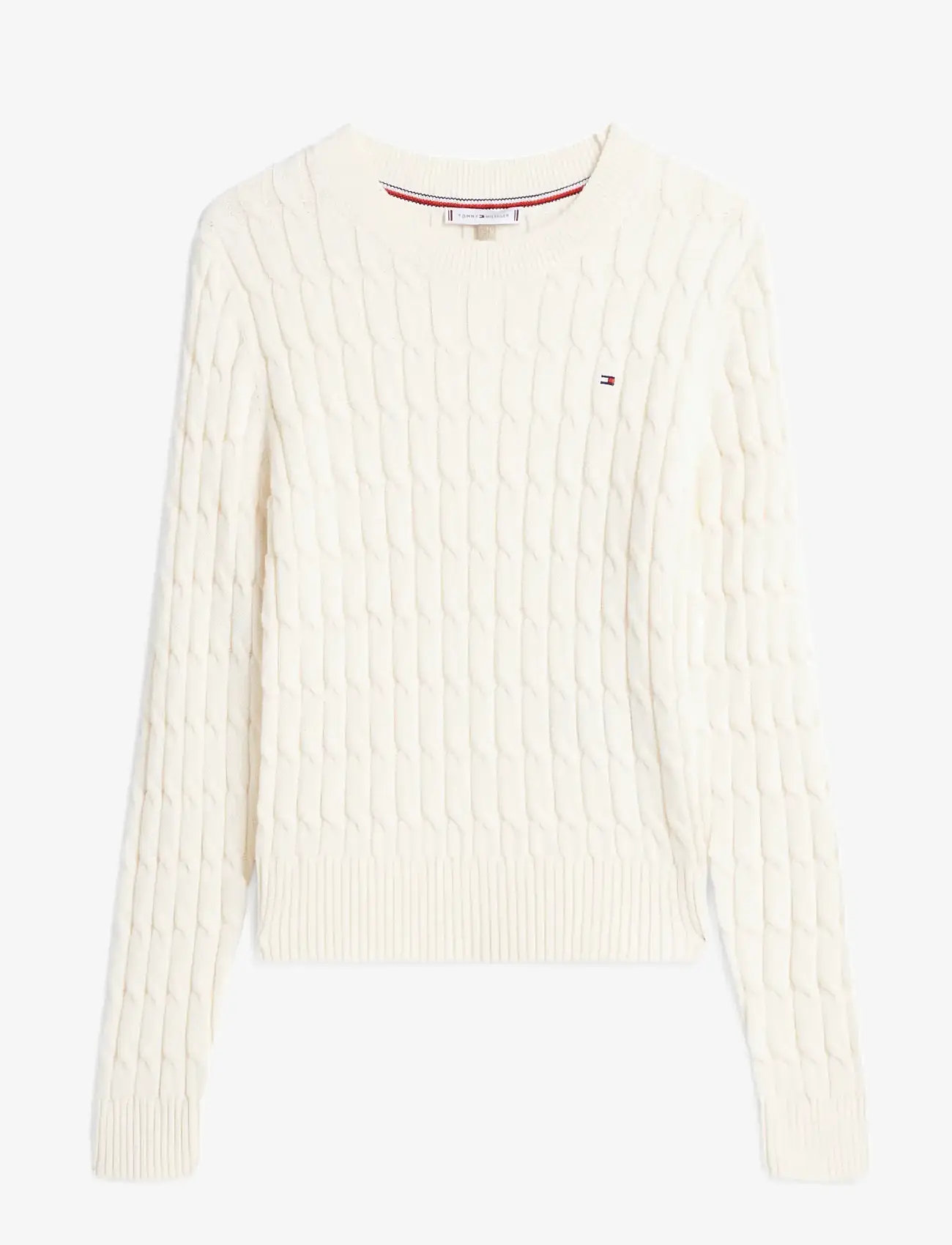 Tommy Hilfiger - CO CABLE MID GG C-NK LS SWT - jumpers - calico - 1