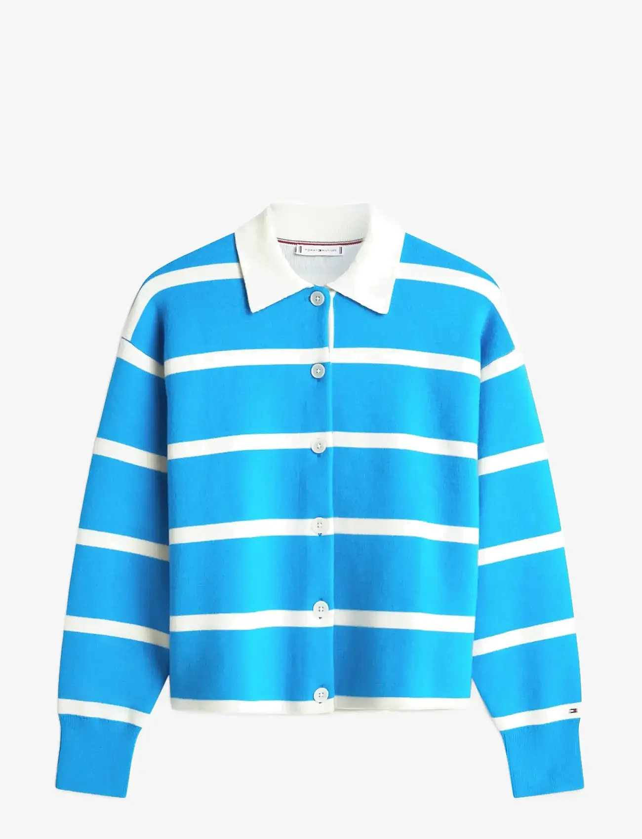 Tommy Hilfiger - MDRN RUGBY DF OVS BD LS SWT - kardiganid - mesmerizing blue calico stp - 1
