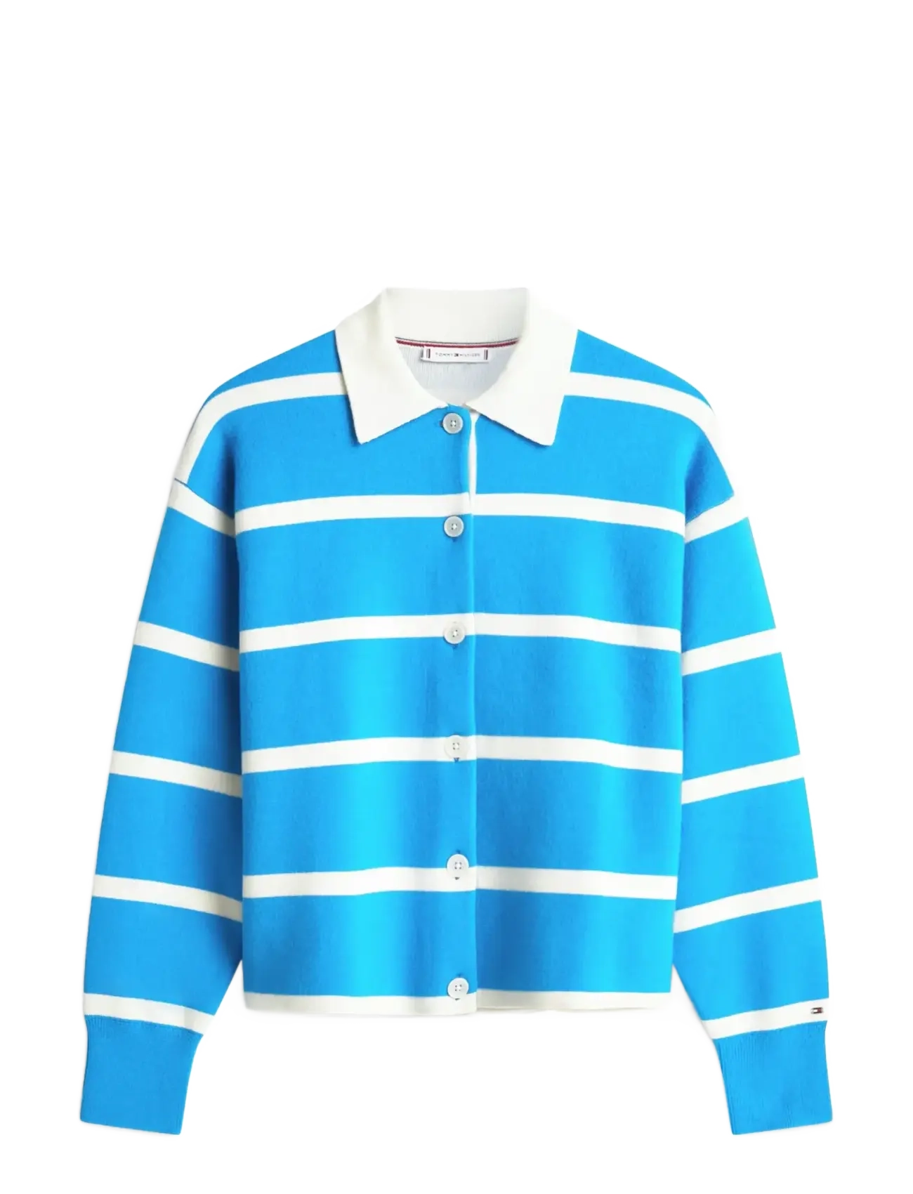 Tommy Hilfiger MDRN RUGBY DF OVS BD LS SWT - Cardigans - MESMERIZING BLUE CALICO STP / blue