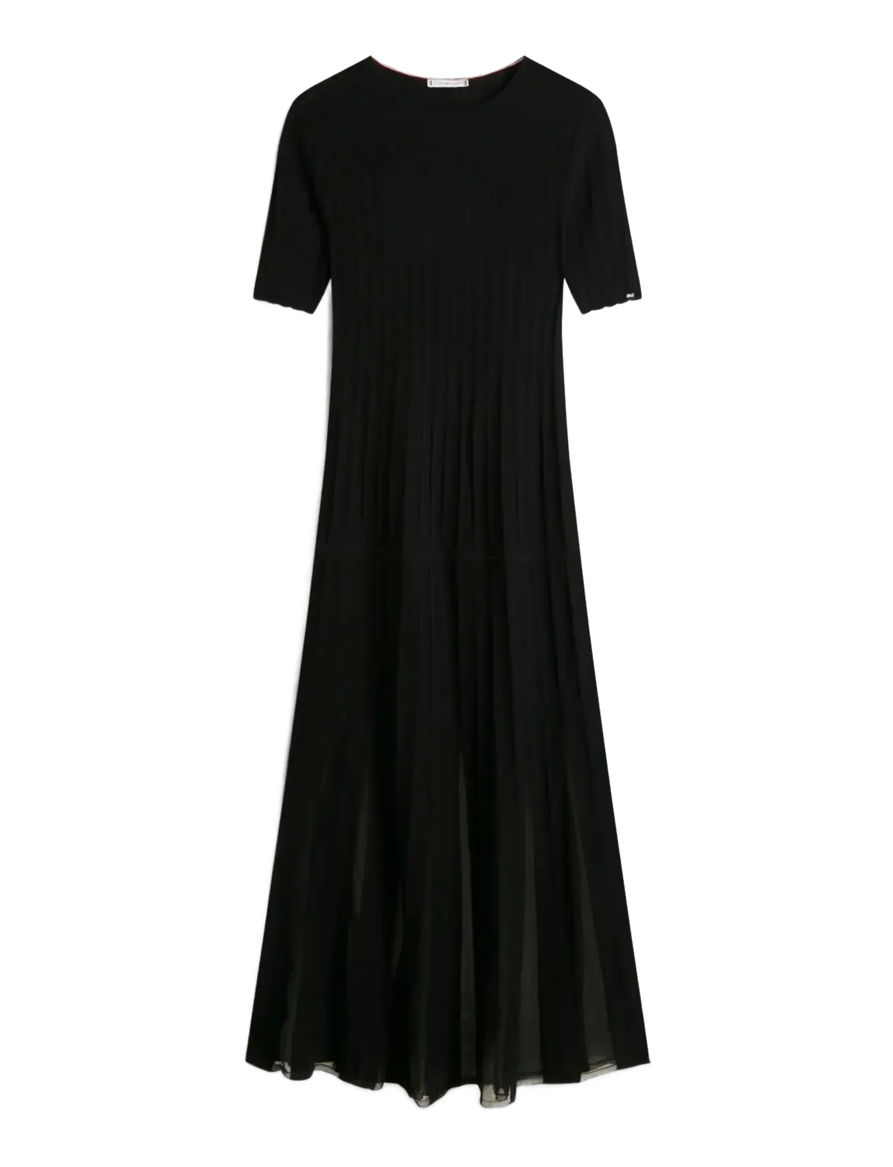 Tommy Hilfiger FESTIVE PLEATED MAXI SL DRESS - Suvised sooduspakkumised - BLACK / black