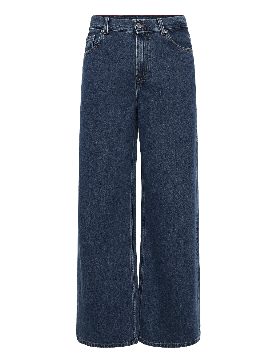 Tommy Hilfiger - DNM EMI 70S WIDE LEG HW - hosen mit weitem bein - emi - 0
