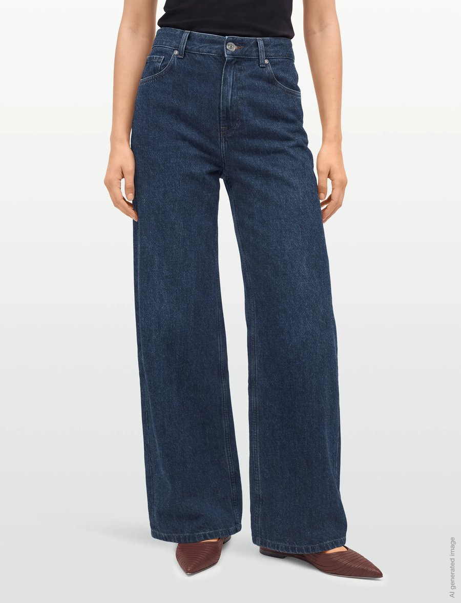 Tommy Hilfiger - DNM EMI 70S WIDE LEG HW - hosen mit weitem bein - emi - 3