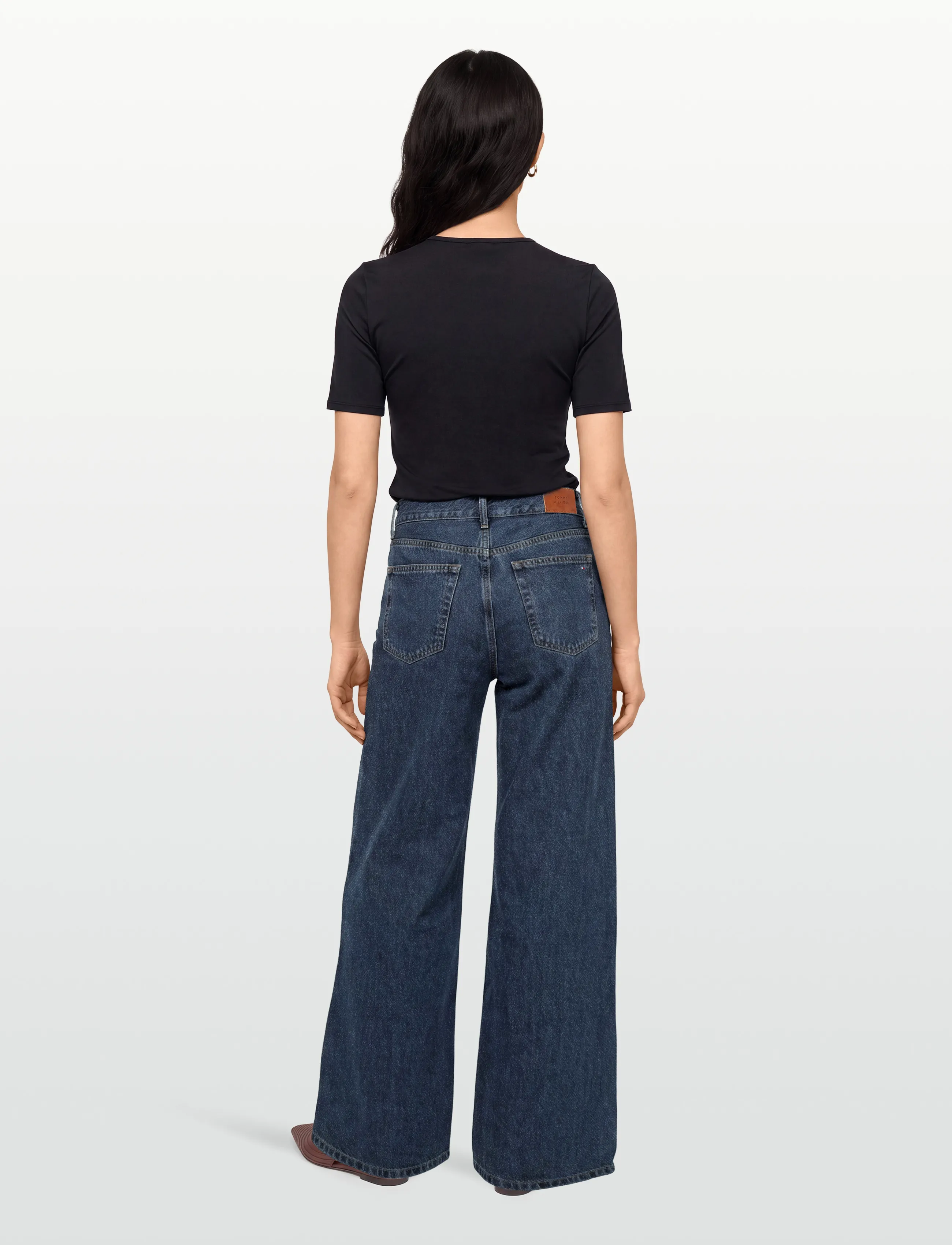 Tommy Hilfiger - DNM EMI 70S WIDE LEG HW - hosen mit weitem bein - emi - 4