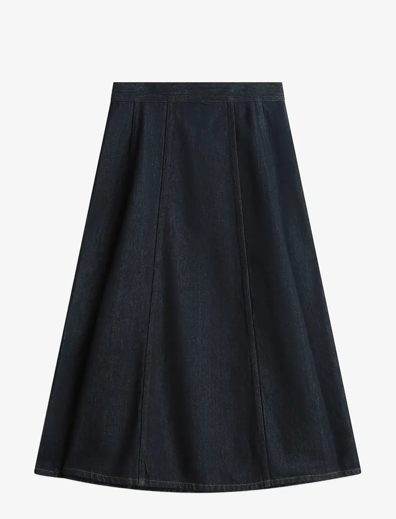 Tommy Hilfiger - DNM PURE FLARED MIDI SKIRT HW - midi-röcke - pure - 1