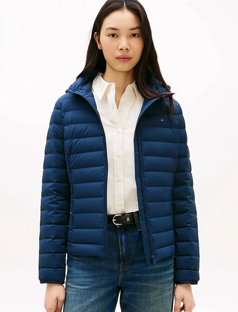 Tommy Hilfiger - STRETCH NYLON LW DOWN JACKET - kevadjoped - dark night navy - 0