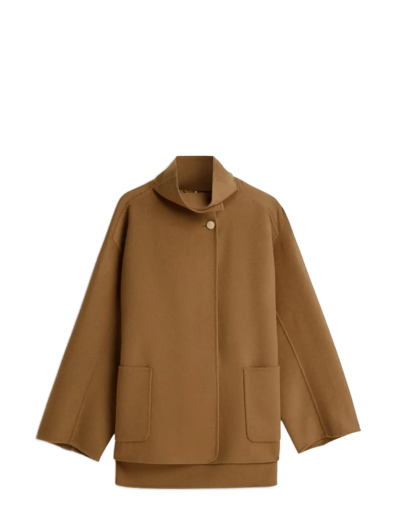 Tommy Hilfiger - DF WOOL GB FUNNEL NK COAT - uldfrakker - nordic taupe - 1