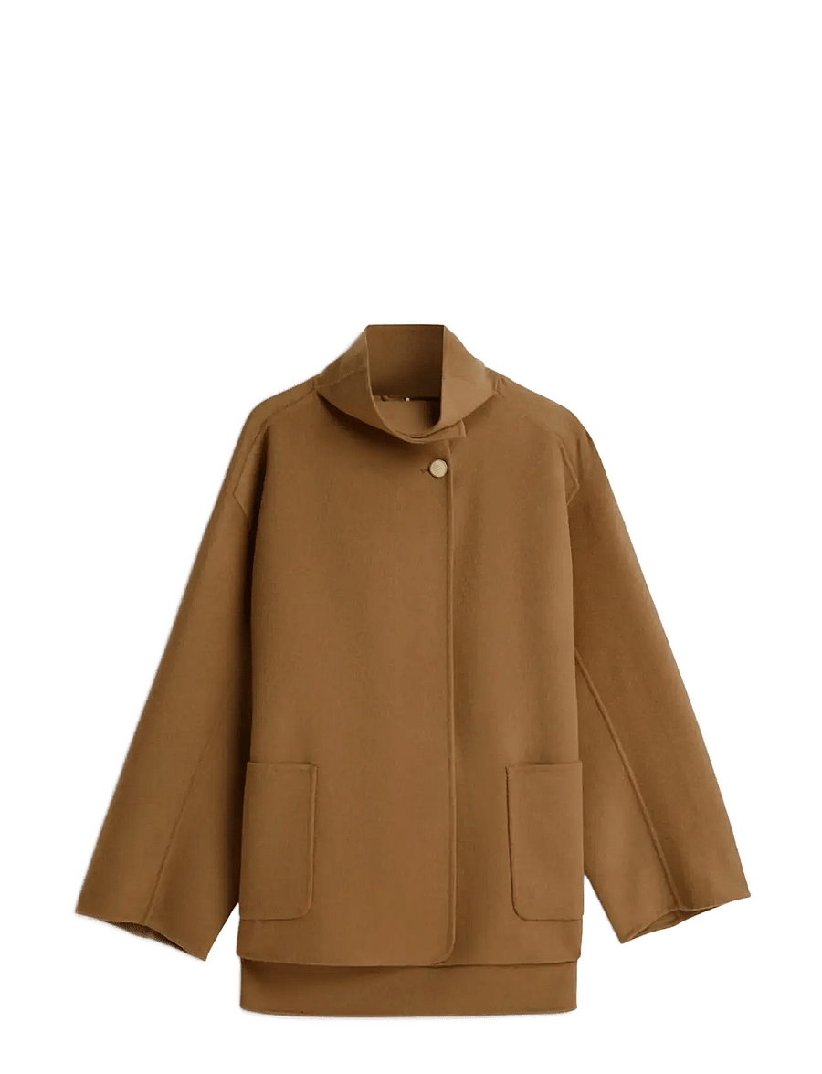 Tommy Hilfiger - DF WOOL GB FUNNEL NK COAT - winterjacken - nordic taupe - 1