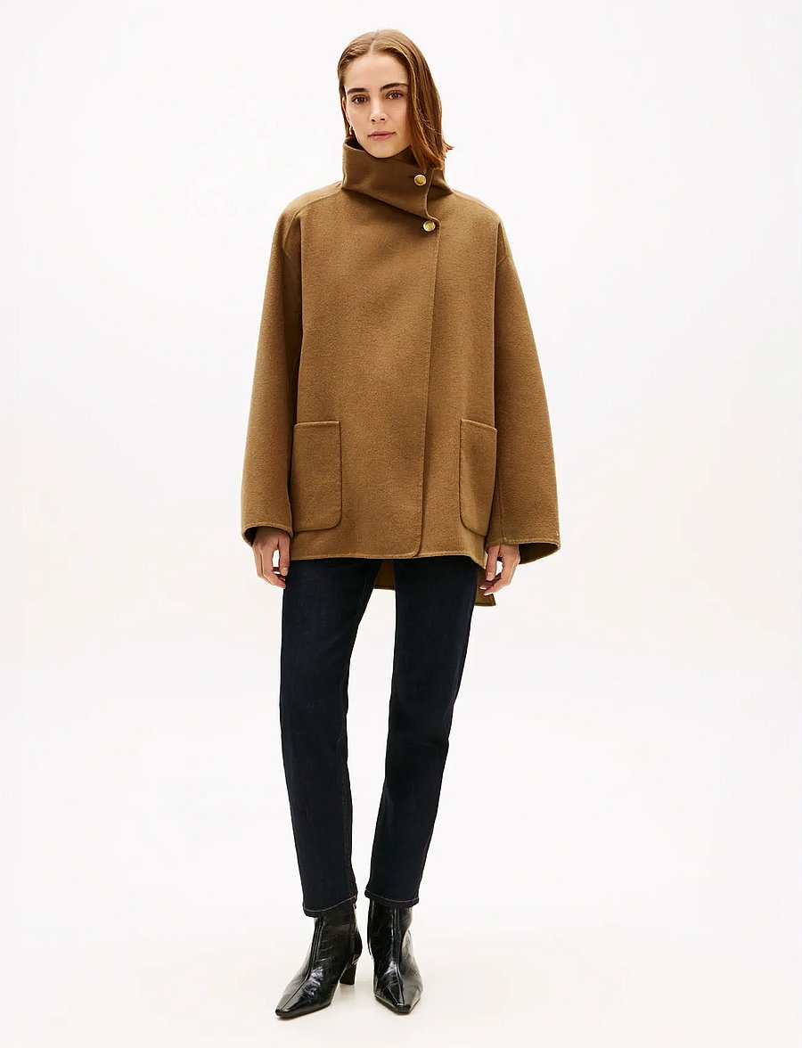 Tommy Hilfiger - DF WOOL GB FUNNEL NK COAT - winterjacken - nordic taupe - 2