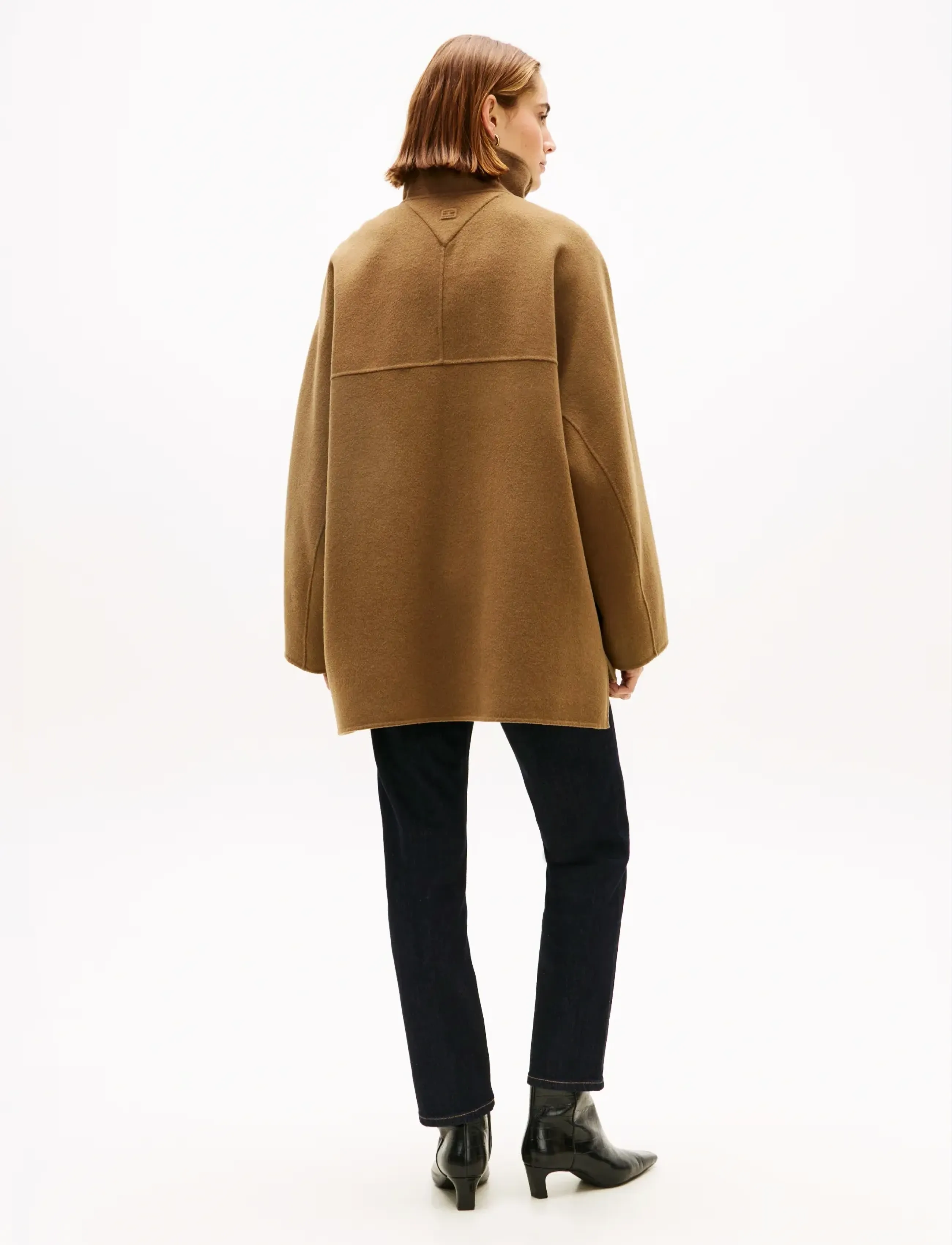 Tommy Hilfiger - DF WOOL GB FUNNEL NK COAT - vinterjackor - nordic taupe - 3