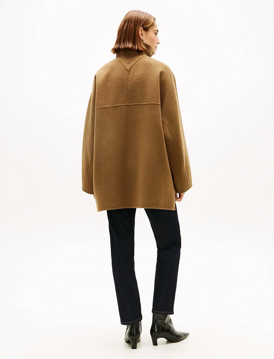 Tommy Hilfiger - DF WOOL GB FUNNEL NK COAT - winterjacken - nordic taupe - 3