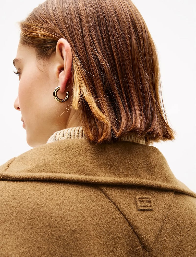 Tommy Hilfiger - DF WOOL GB FUNNEL NK COAT - uldfrakker - nordic taupe - 4