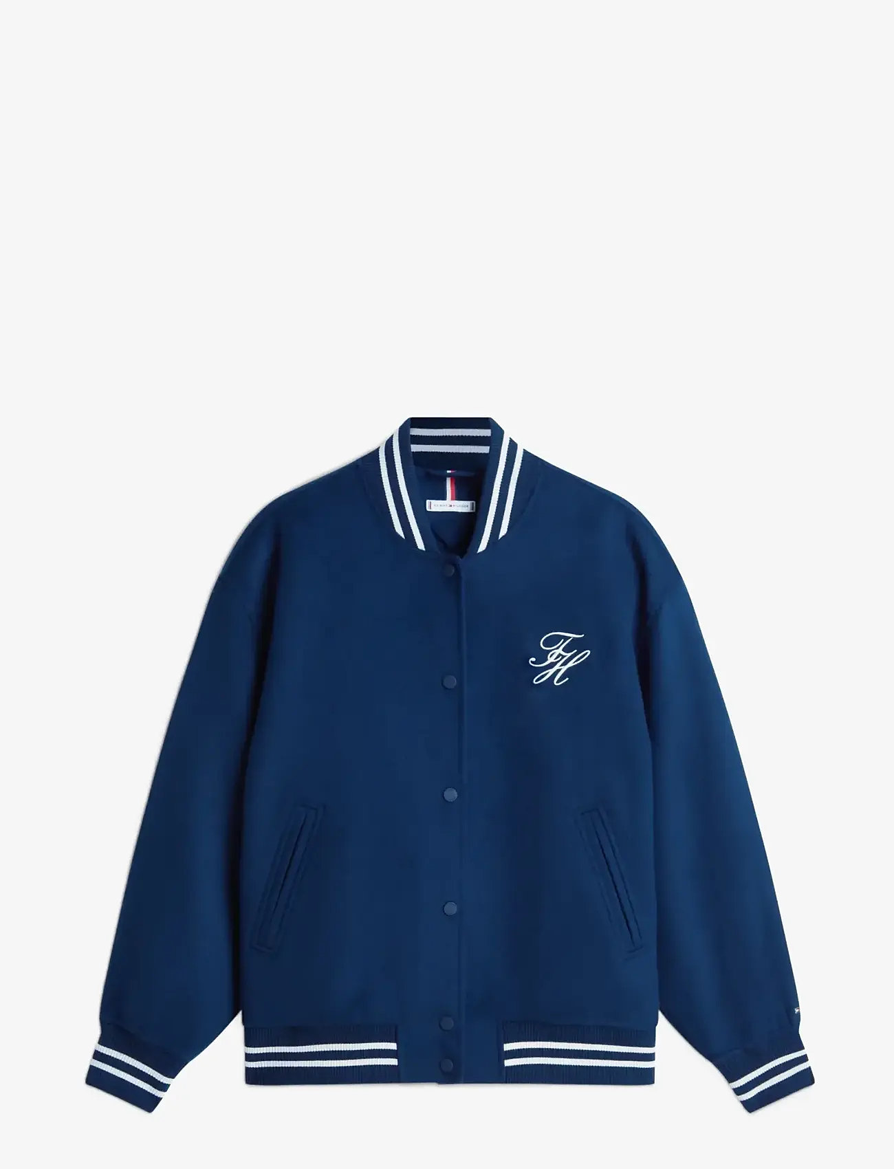 Tommy Hilfiger - DF WOOL VARSITY BOMBER - spring jackets - dark night navy - 1