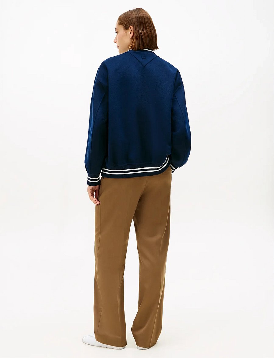 Tommy Hilfiger - DF WOOL VARSITY BOMBER - frühlingsjacken - dark night navy - 3
