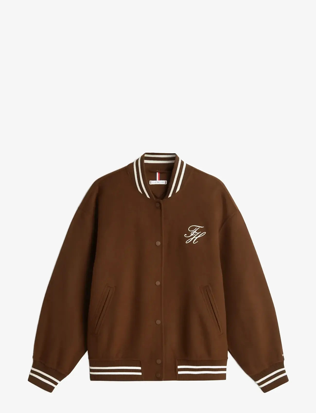 Tommy Hilfiger - DF WOOL VARSITY BOMBER - kevadjoped - legacy brown - 1