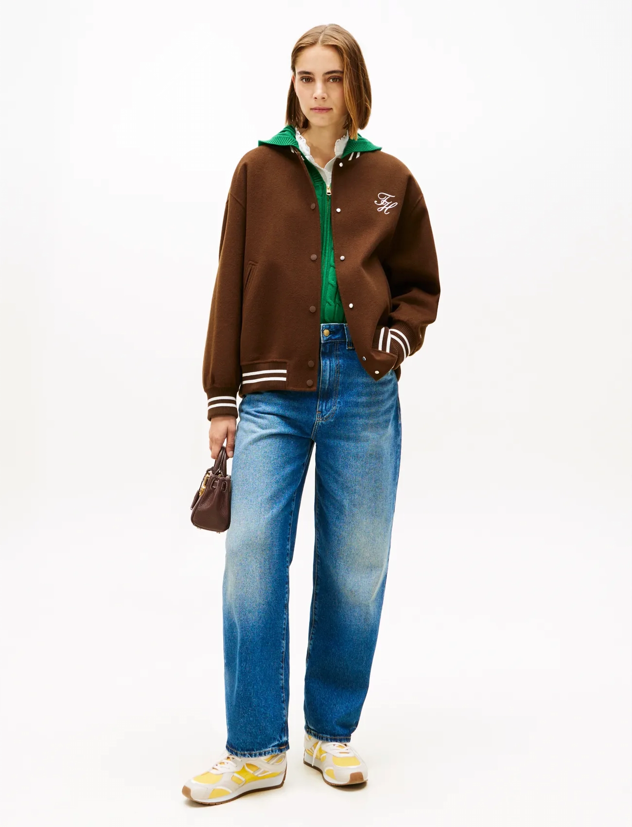Tommy Hilfiger - DF WOOL VARSITY BOMBER - vestes de printemps - legacy brown - 2