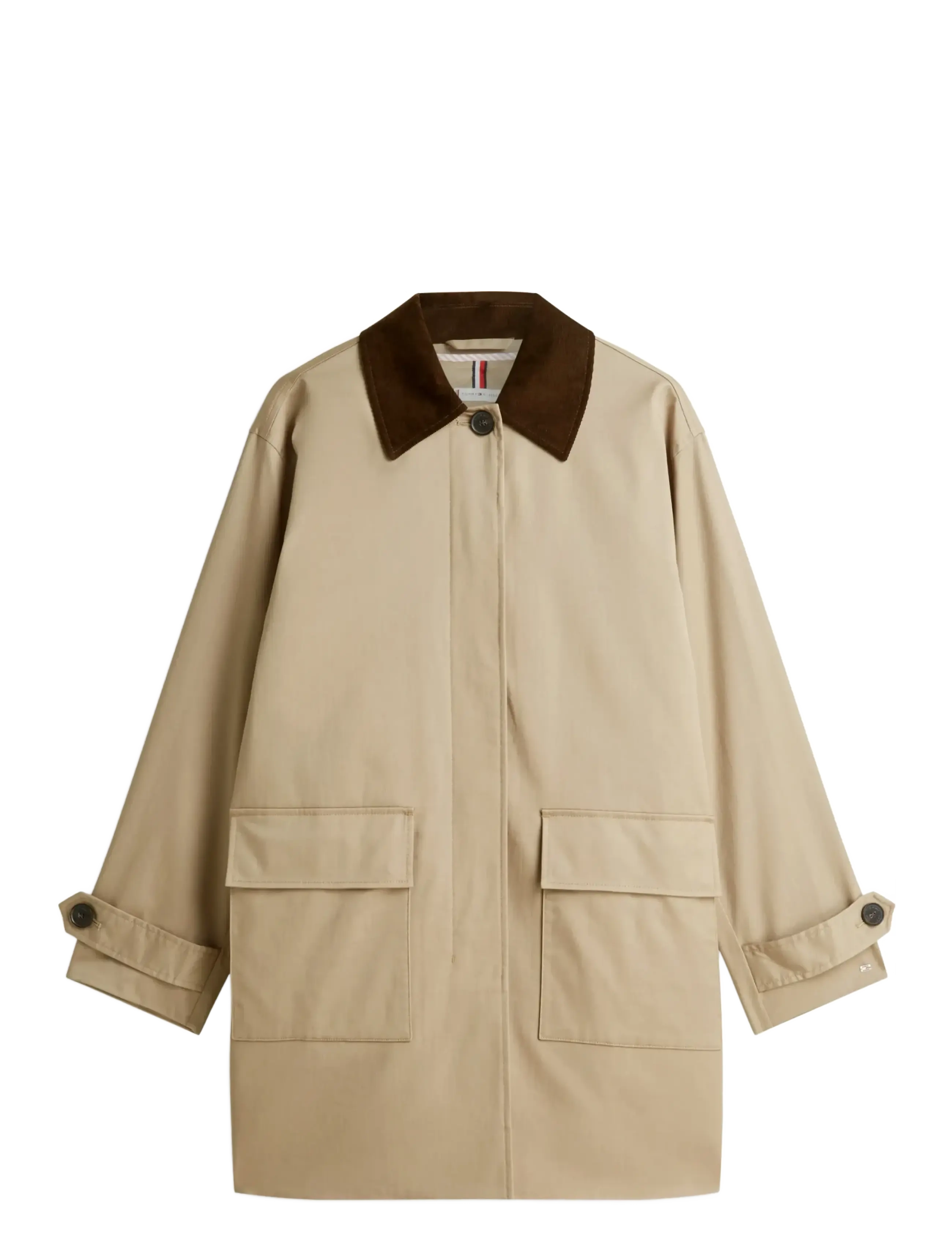 Tommy Hilfiger 2-IN-1 COTTON COAT - Premium-Styles - BEIGE / beige