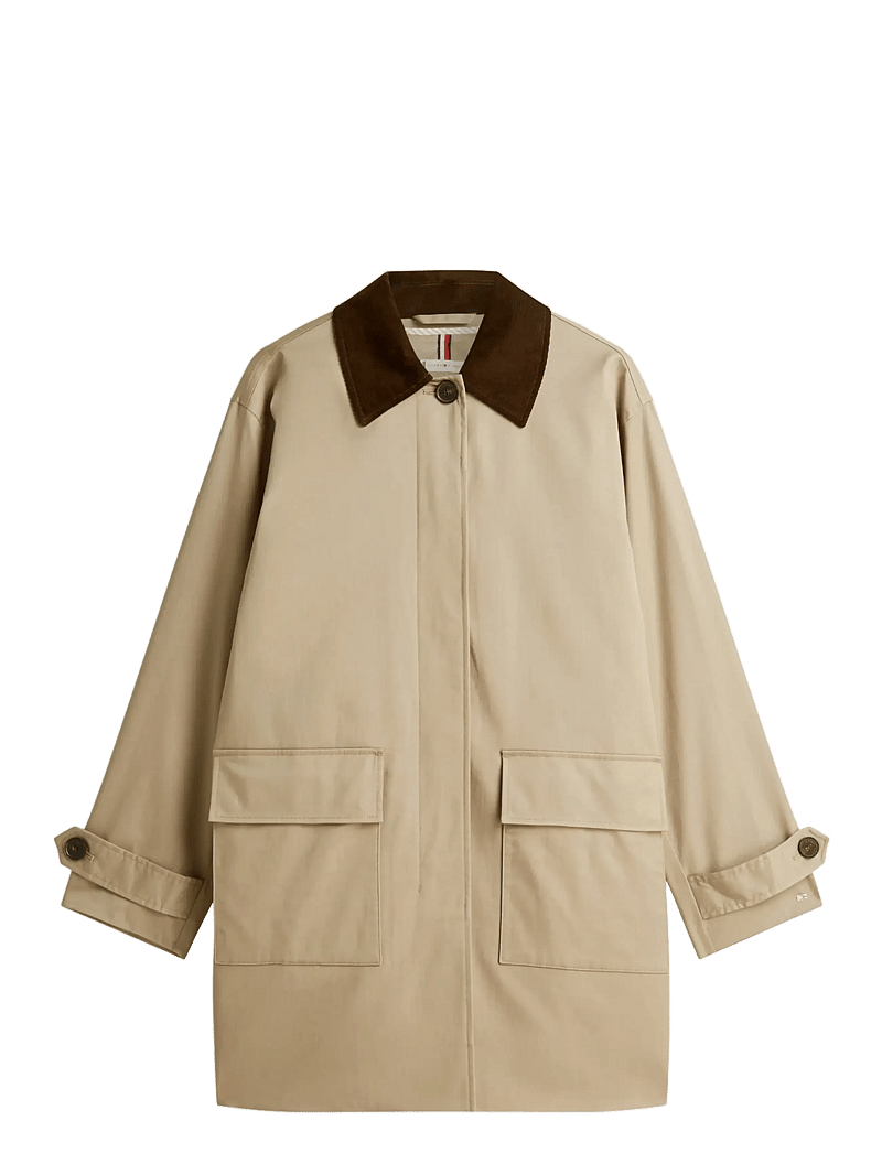 Tommy Hilfiger - 2-IN-1 COTTON COAT - leichte mäntel - beige - 1