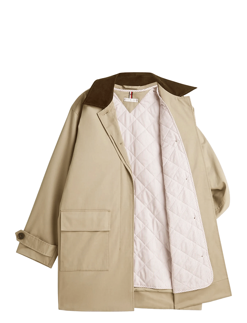 Tommy Hilfiger - 2-IN-1 COTTON COAT - leichte mäntel - beige - 2