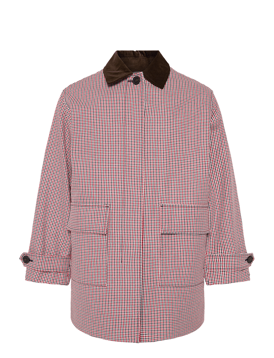 Tommy Hilfiger - CHECK 2-IN-1 COTTON COAT - gingham check pitch blue - 0