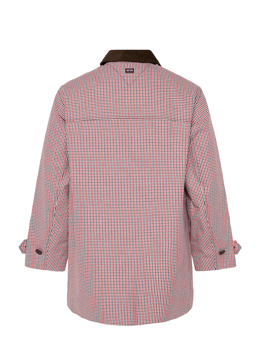 Tommy Hilfiger - CHECK 2-IN-1 COTTON COAT - gingham check pitch blue - 1