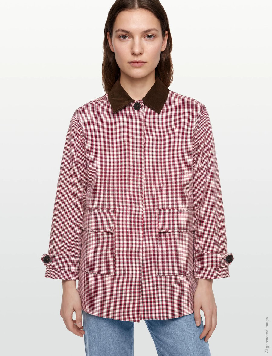 Tommy Hilfiger - CHECK 2-IN-1 COTTON COAT - winterjacken - gingham check pitch blue - 3