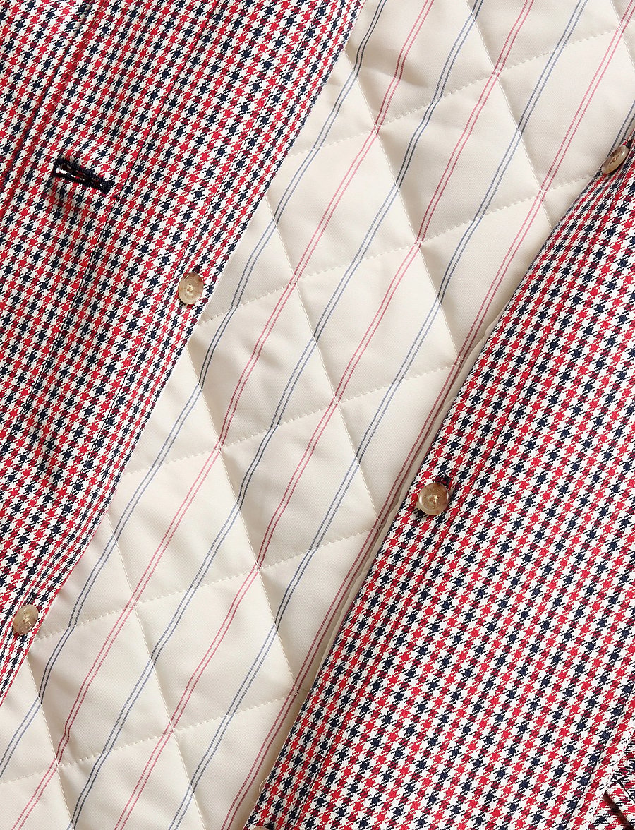 Tommy Hilfiger - CHECK 2-IN-1 COTTON COAT - gingham check pitch blue - 4