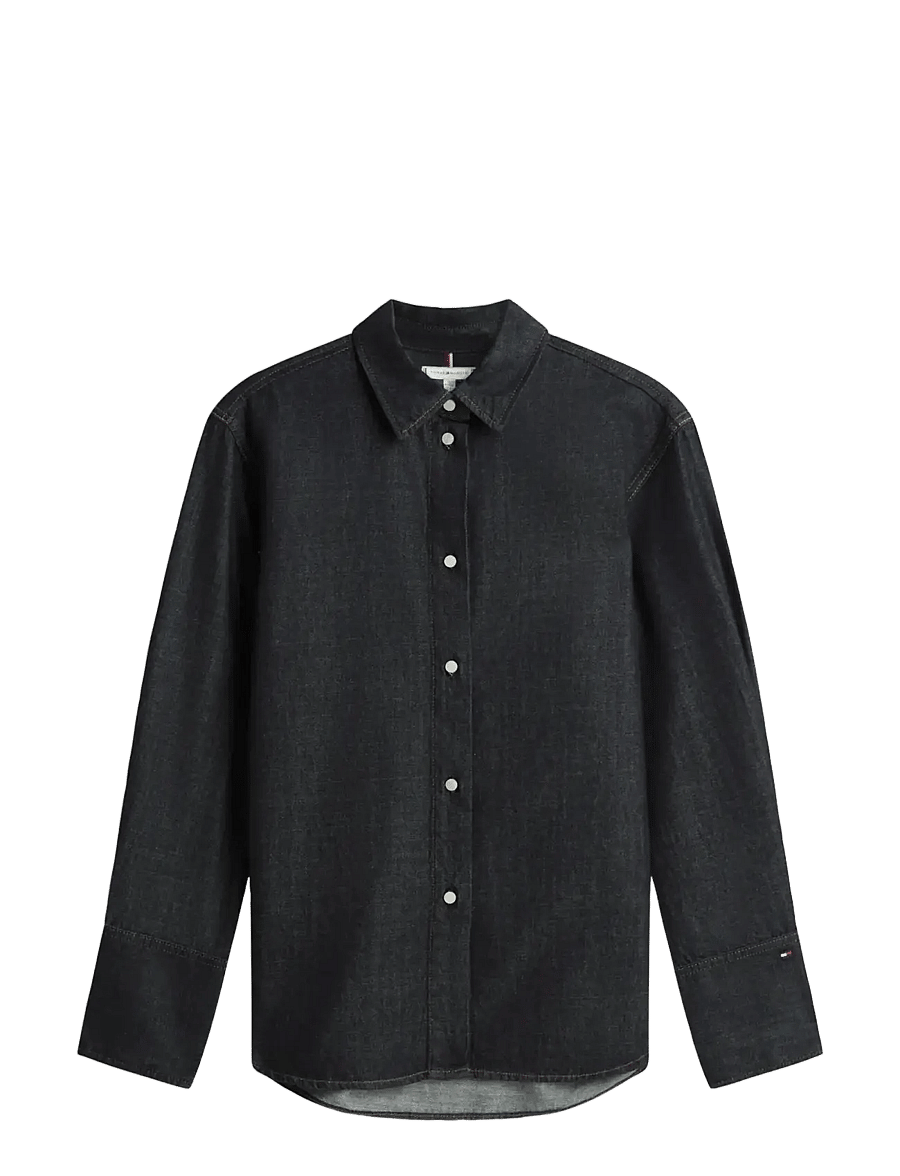 Tommy Hilfiger - DNM PURE RELAXED SHIRT LS - denim shirts - pure - 1