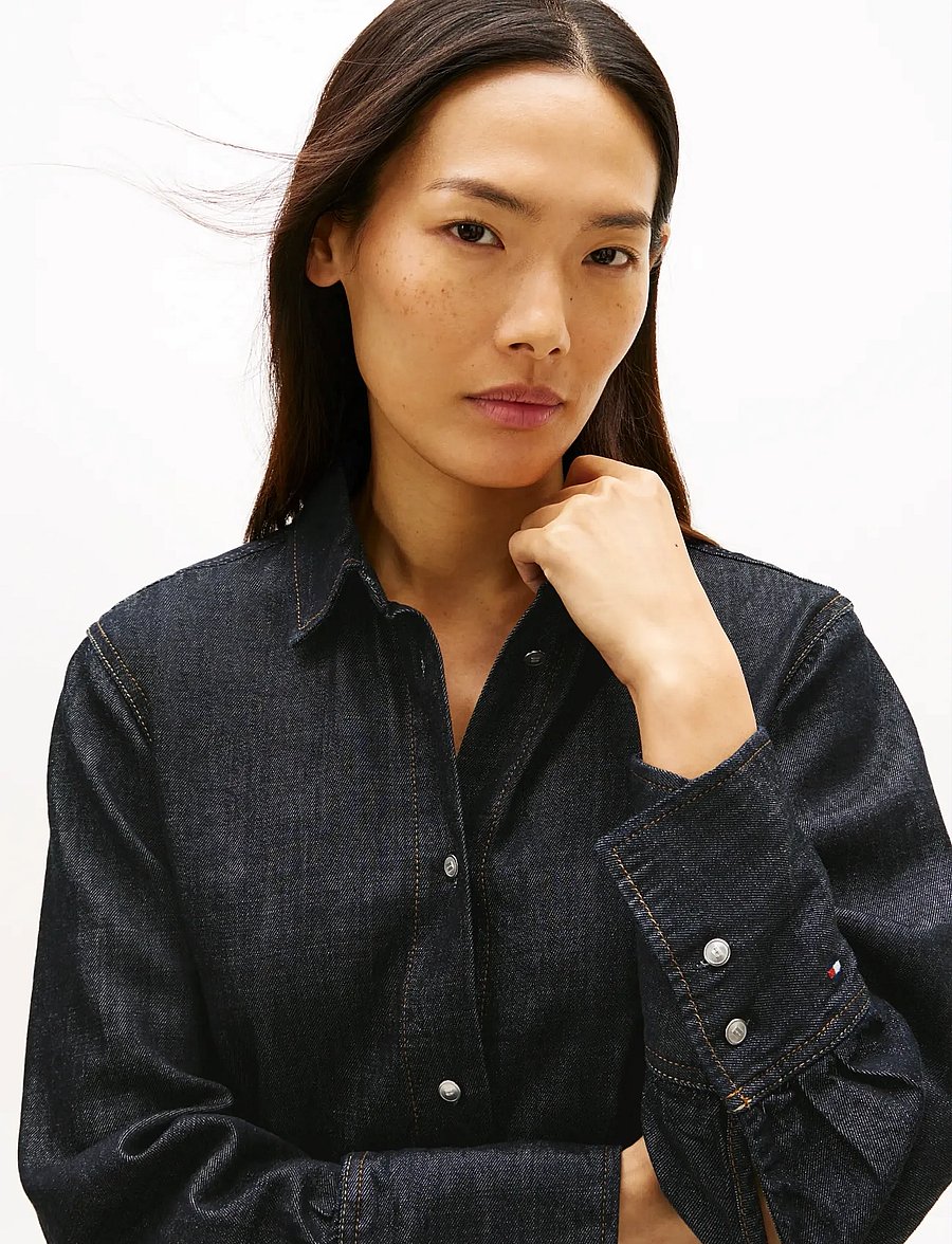 Tommy Hilfiger - DNM PURE RELAXED SHIRT LS - denim shirts - pure - 4