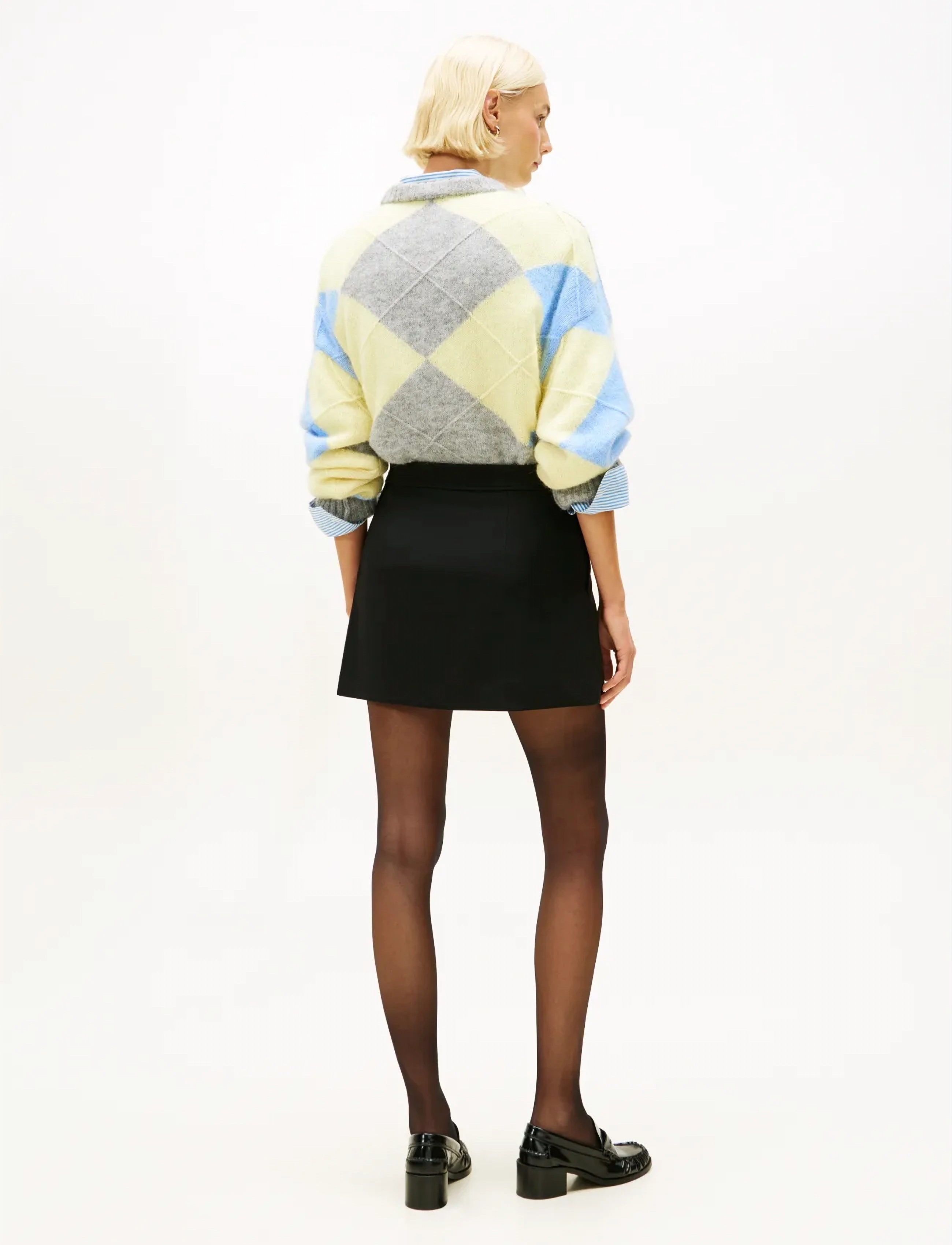 Tommy Hilfiger - PUNTO  MINI SKIRT - Īsi svārki - black - 3